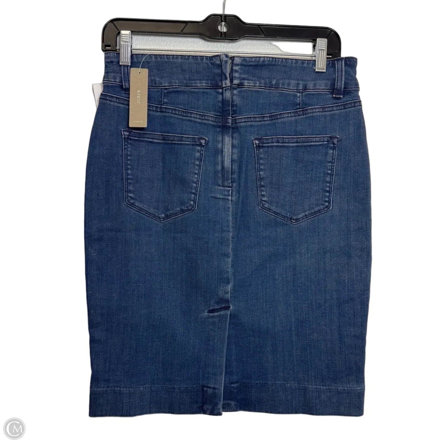 Skirt Midi By J. Crew In Blue Denim, Size: 2