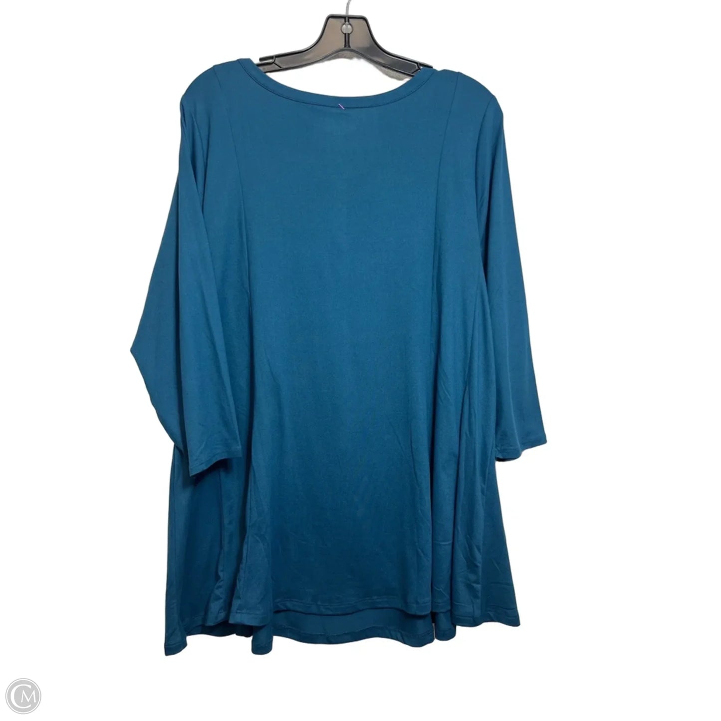 Top Long Sleeve Basic By Lane Bryant In Aqua, Size: 18