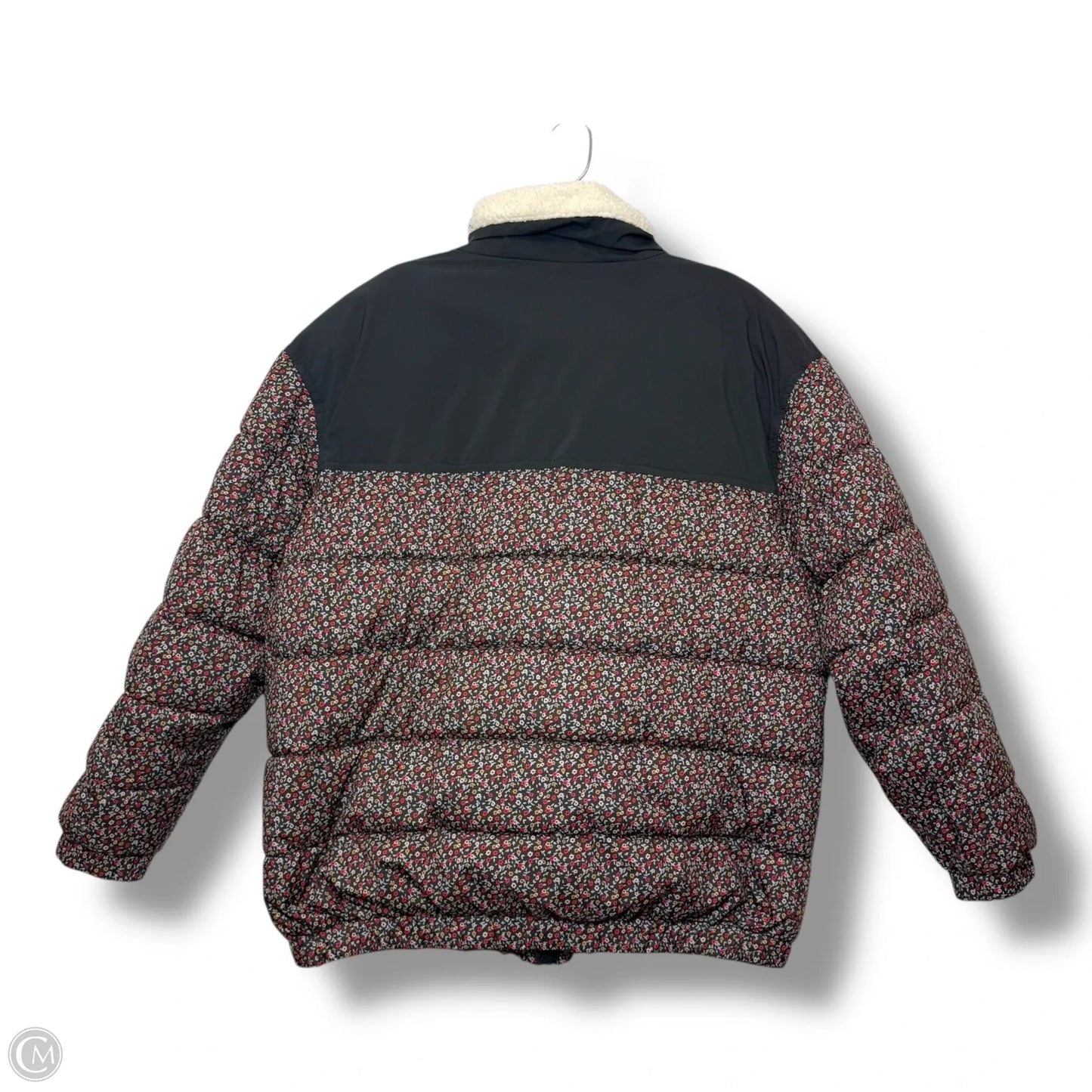Coat Puffer & Quilted By Universal Thread In Floral Print, Size: L