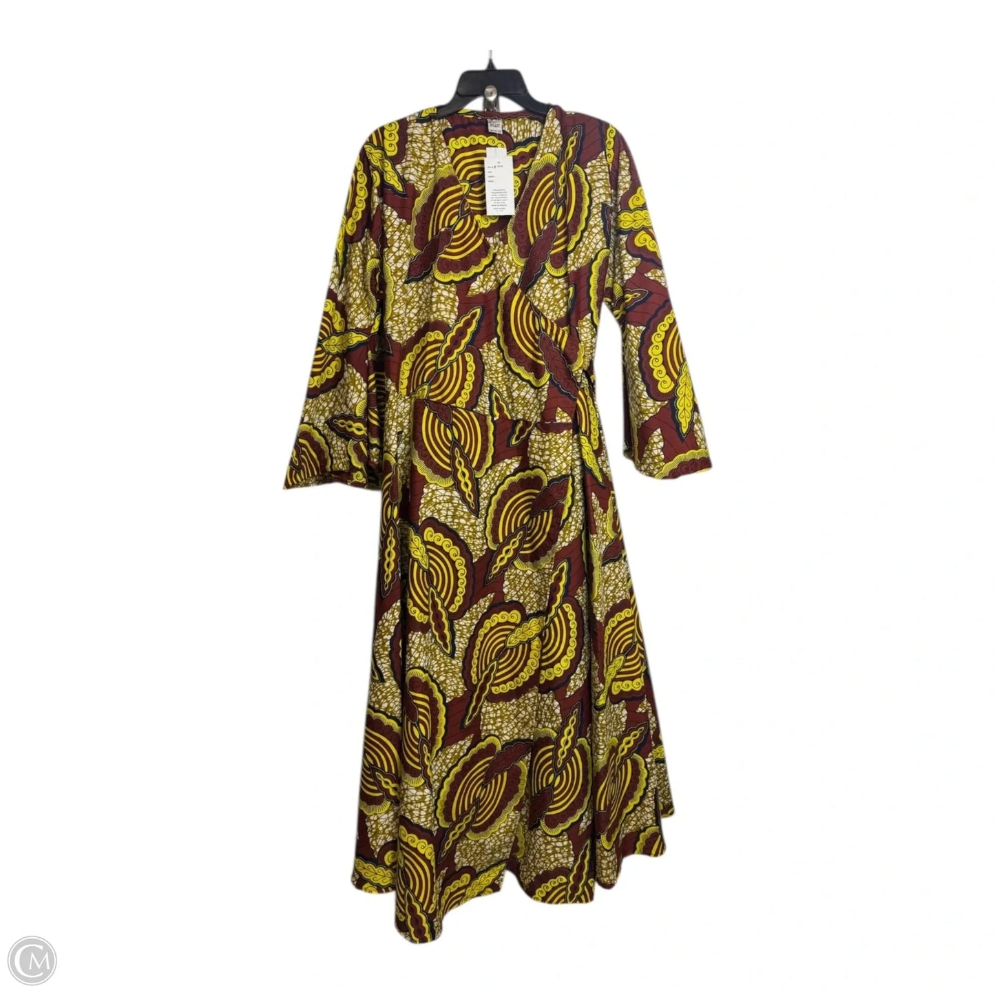 Dress Party Long By Clothes Mentor In Yellow, Size: Osfm