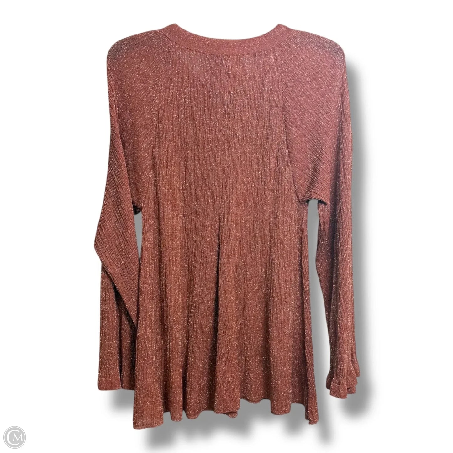 Top Long Sleeve By Zara In Orange, Size: M