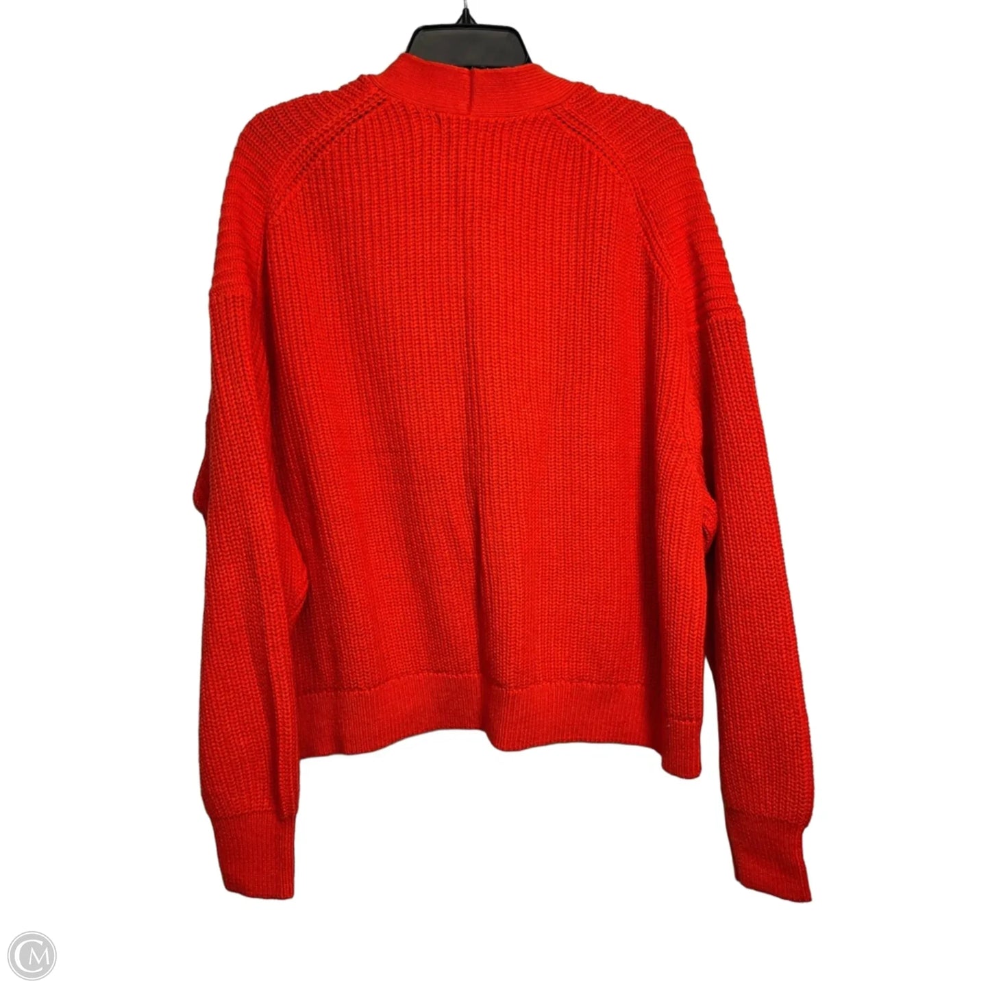 Cardigan By Clothes Mentor In Orange, Size: Xl