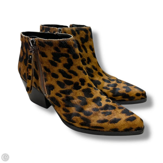 Boots Ankle Flats By Sam Edelman In Animal Print, Size: 8