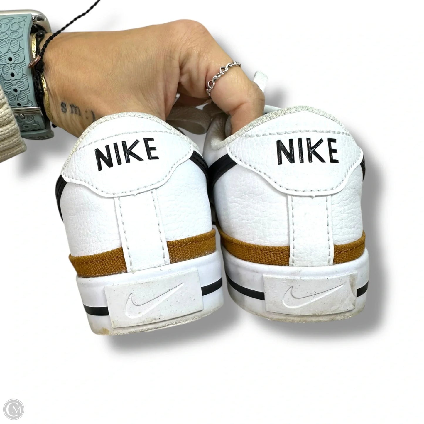 Shoes Athletic By Nike In White, Size: 7.5