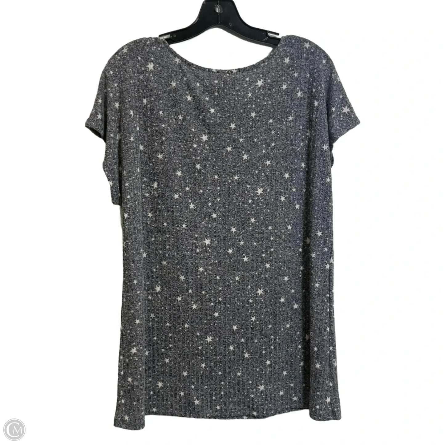 Top Short Sleeve By Clothes Mentor In Grey, Size: 1x
