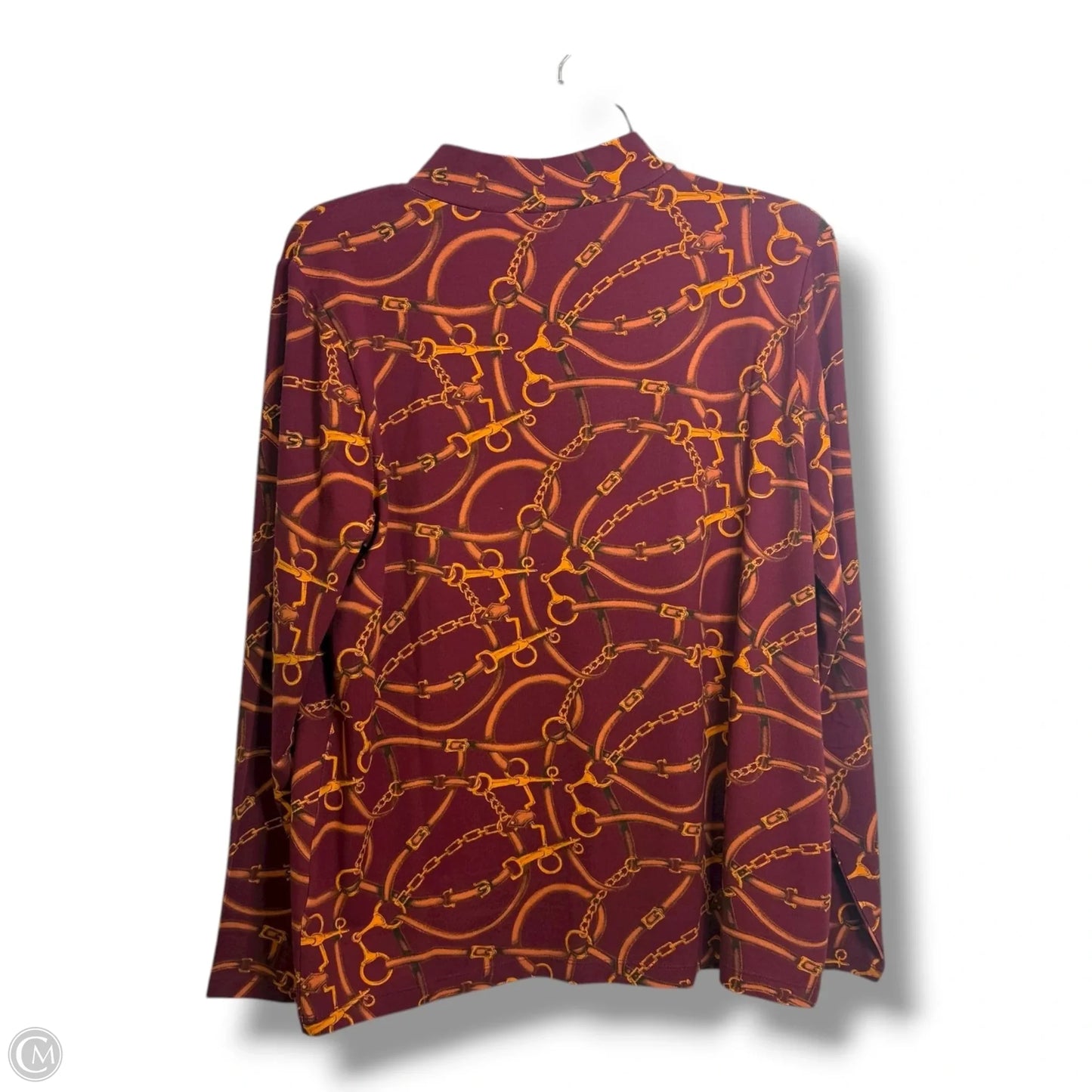Top Long Sleeve By Isaac Mizrahi In Multi-colored, Size: L