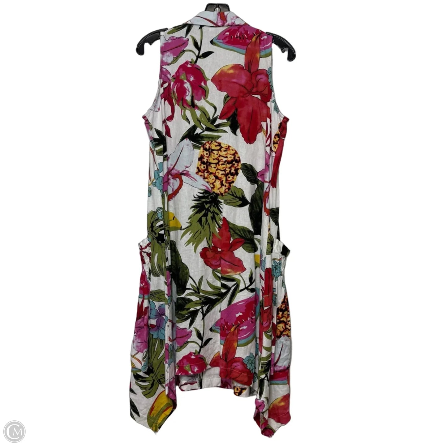 Dress Casual Midi By For Cynthia In Floral Print, Size: S
