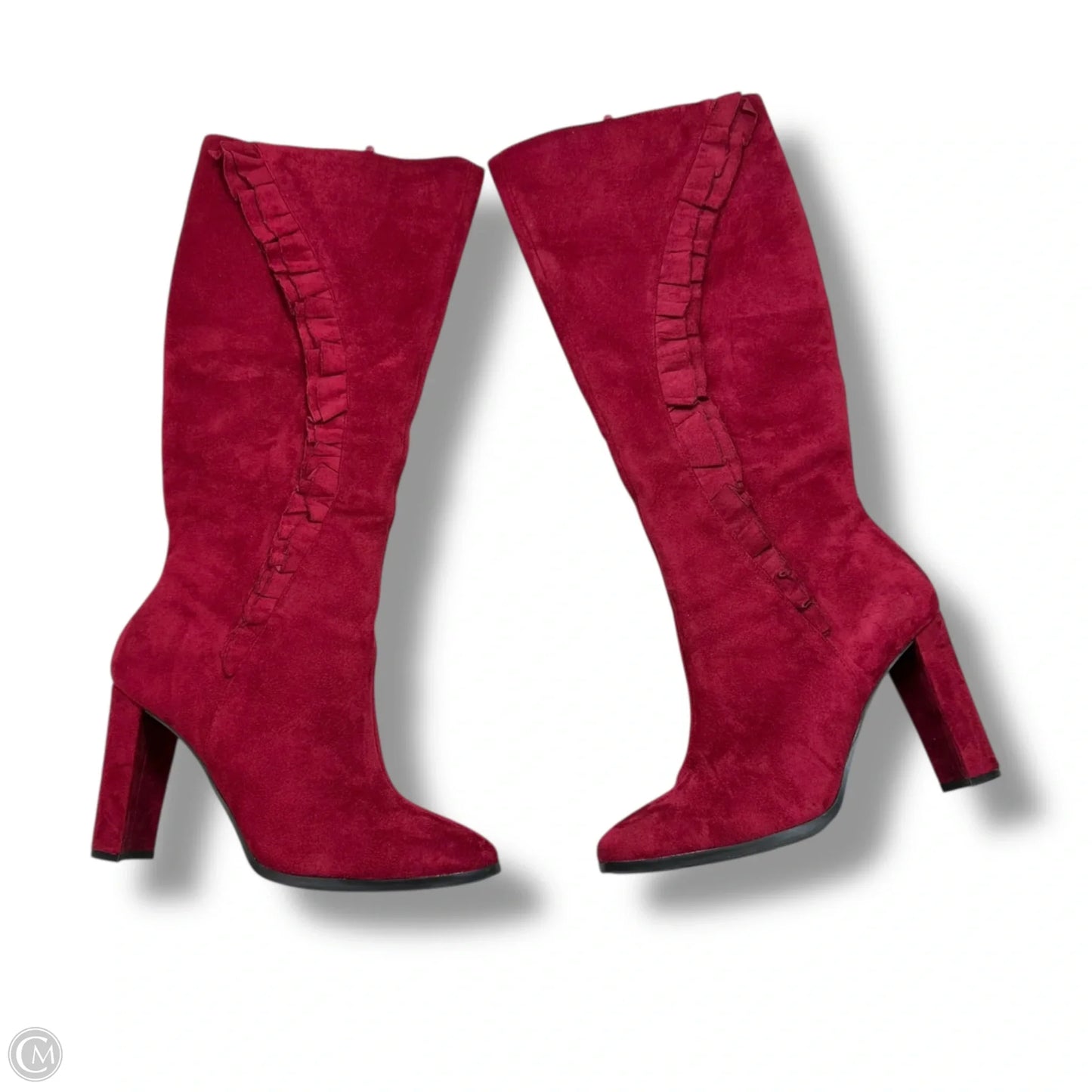 Boots Over-the-knee Heels By Impo In Red, Size: 8.5