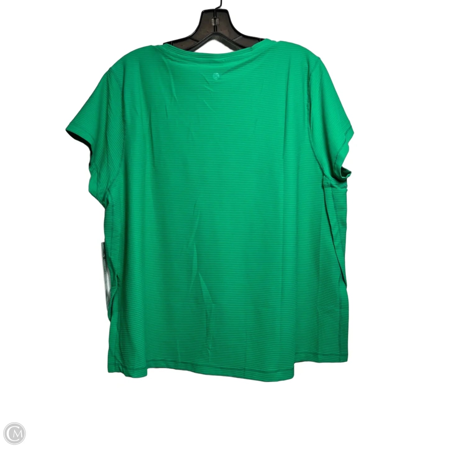 Athletic Top Short Sleeve By Rbx In Green, Size: Xl