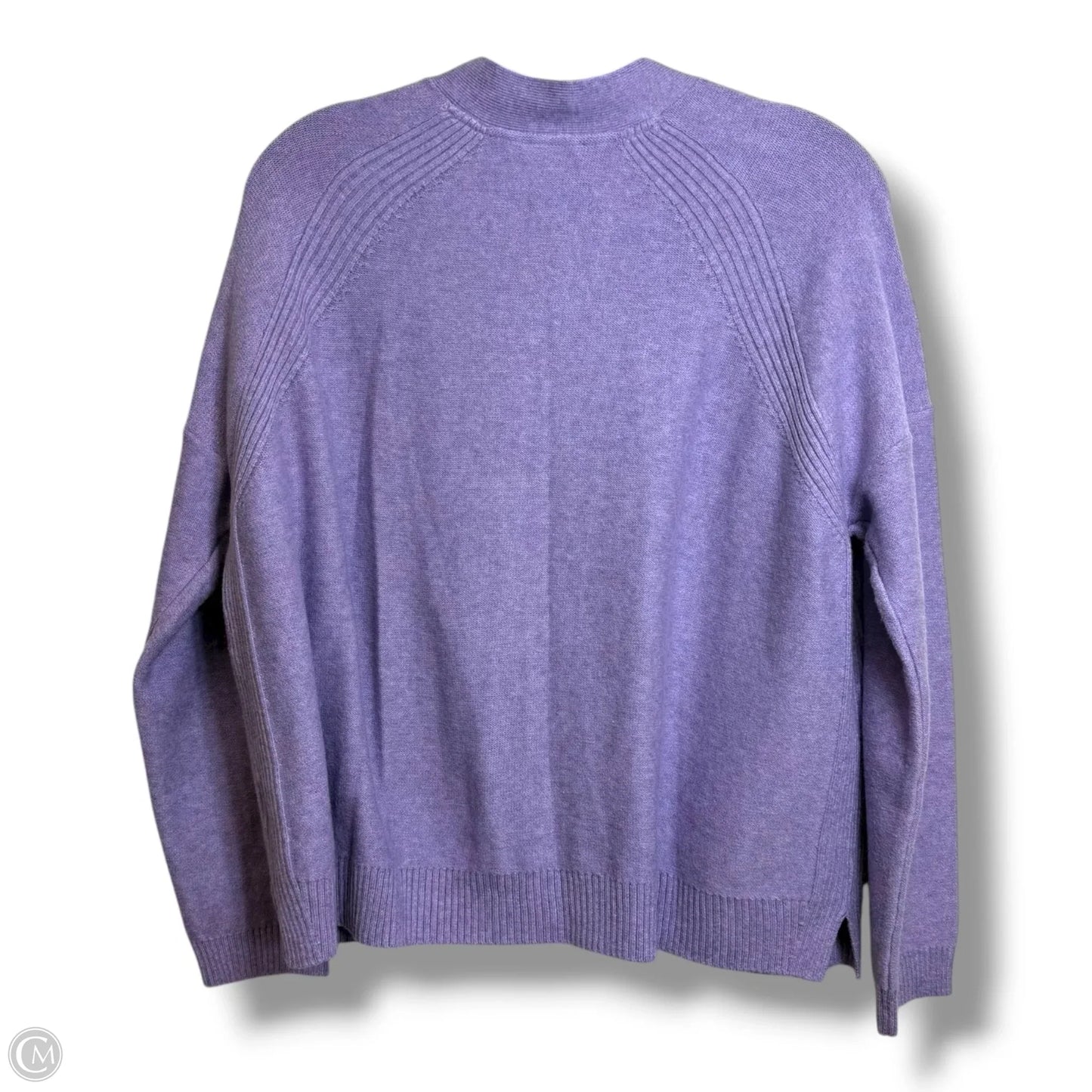 Sweater Cardigan By J. Jill In Purple, Size: L