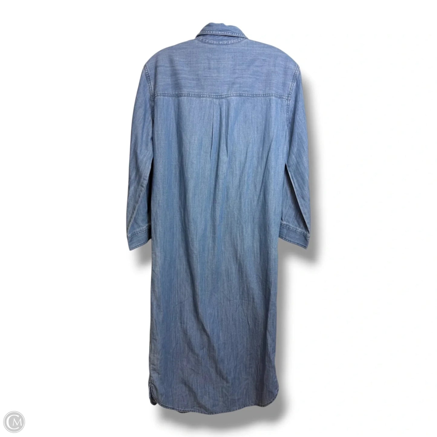 Dress Casual Midi By Madewell In Blue Denim, Size: Xs