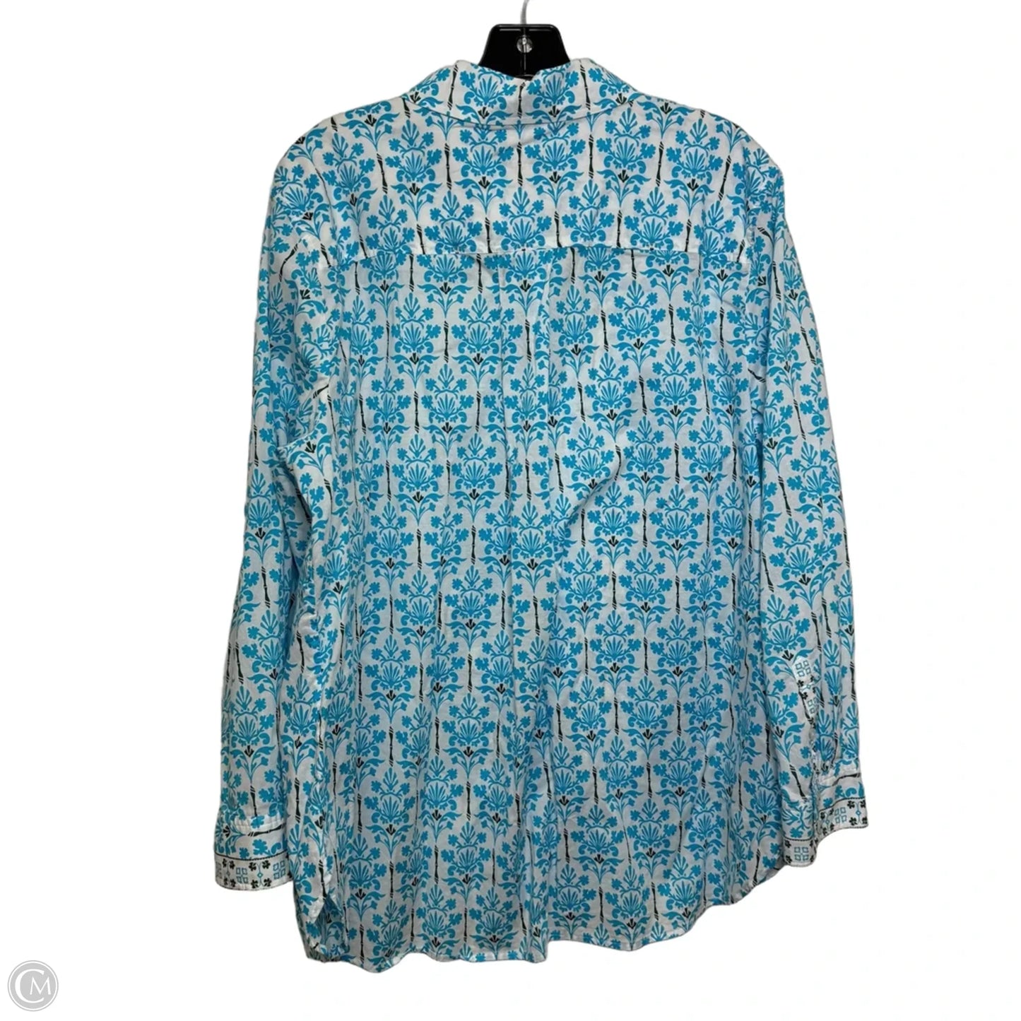 Top Long Sleeve By Talbots In Floral Print, Size: Xl