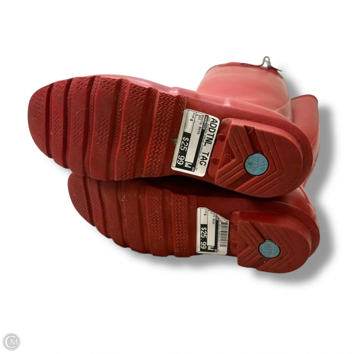 Boots Rain By Hunter In Red, Size: 8