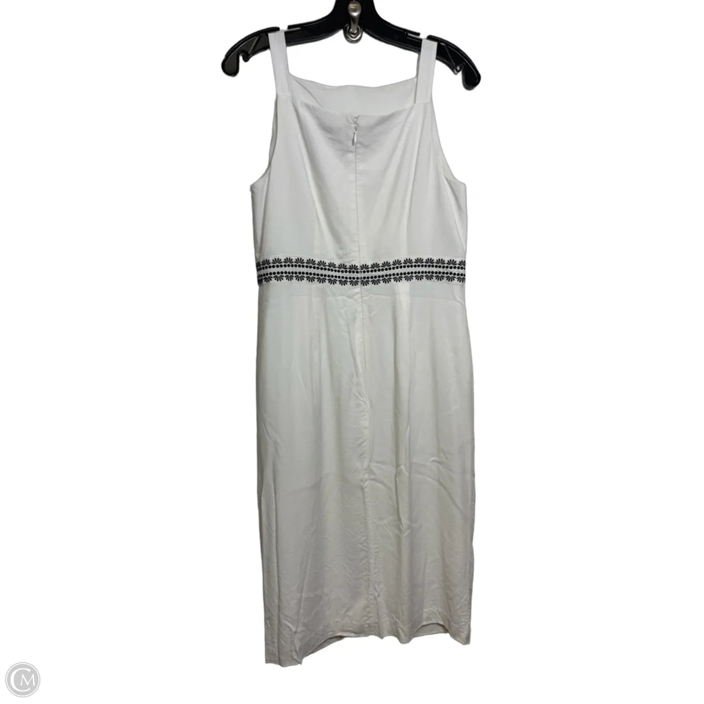 Dress Casual Midi By Ann Taylor In White, Size: 8p
