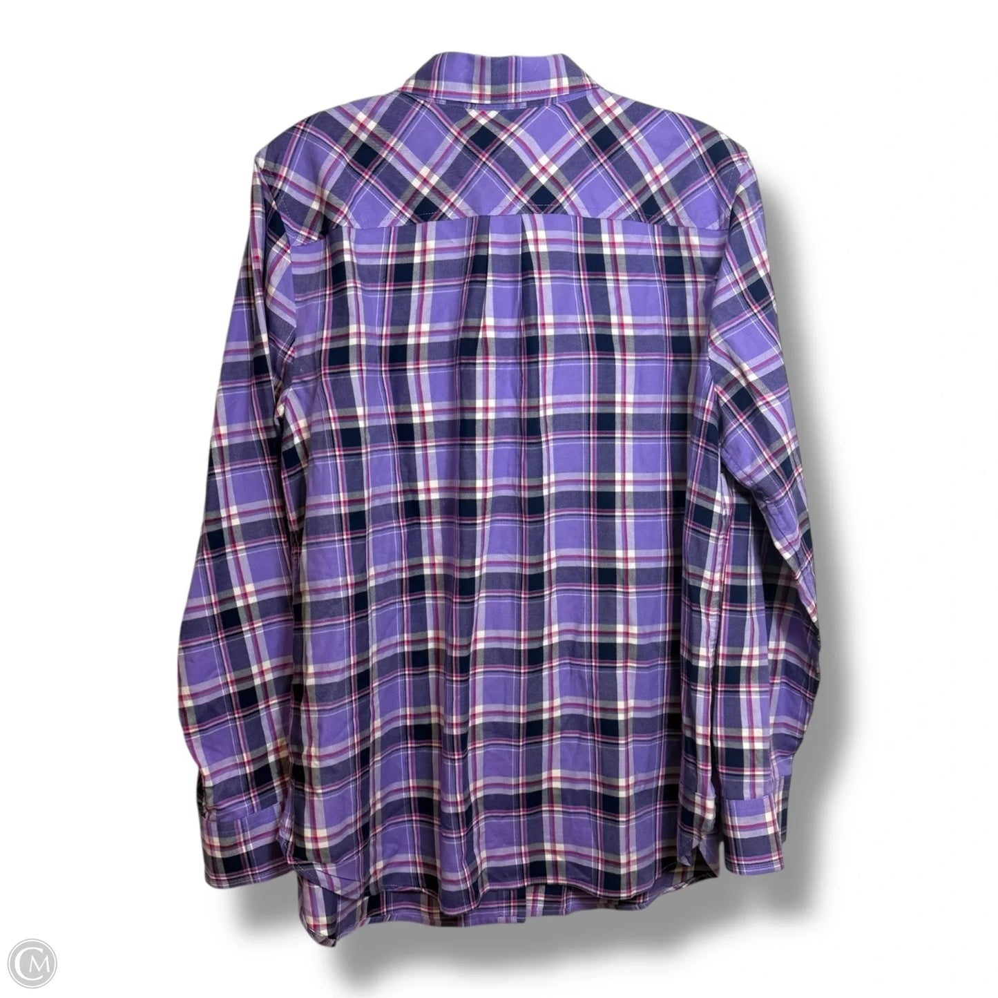 Top Long Sleeve By Talbots In Purple, Size: L