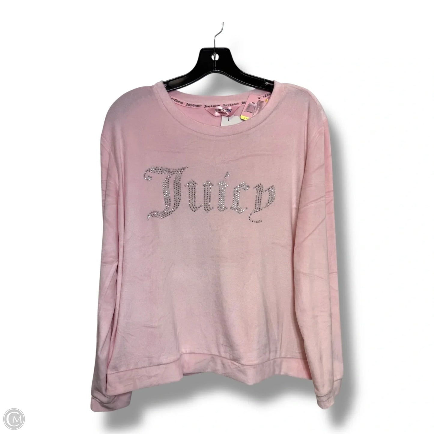 Top Long Sleeve By Juicy Couture In Pink, Size: L