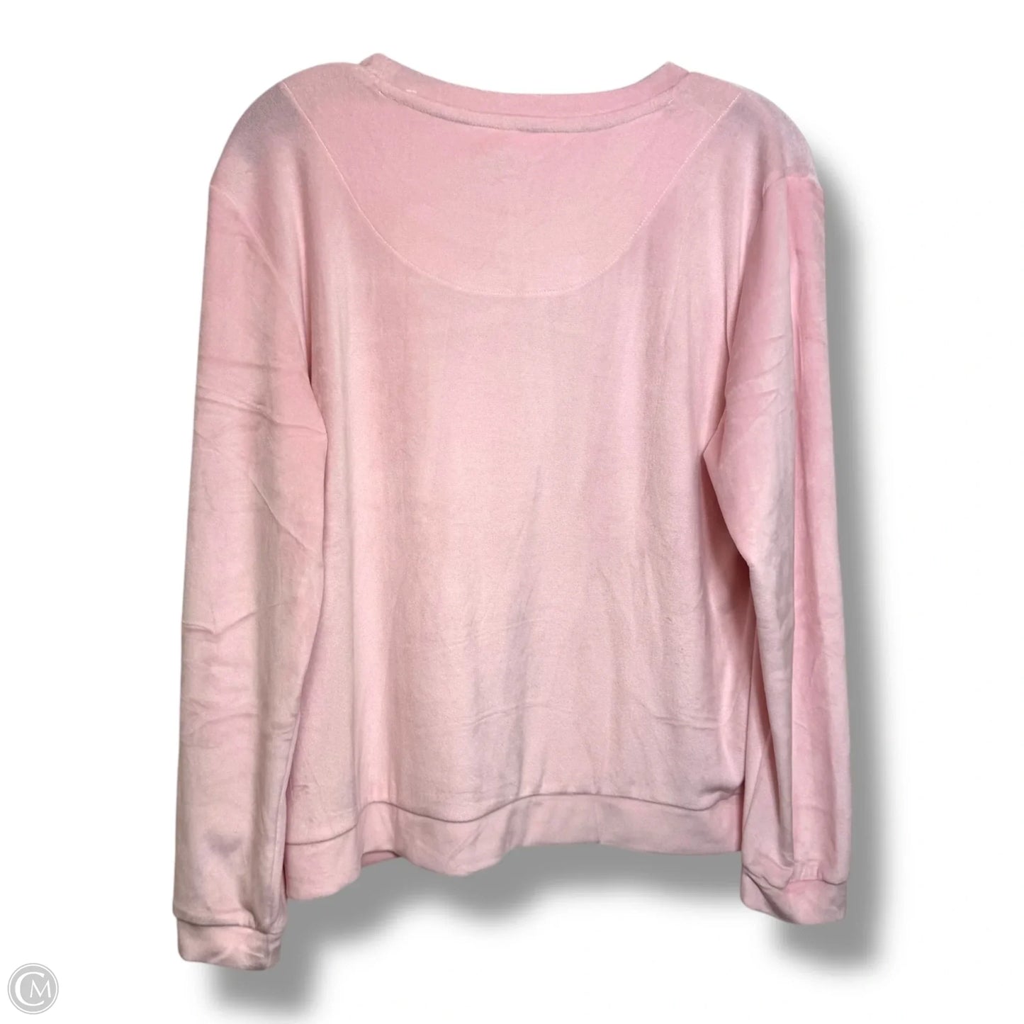 Top Long Sleeve By Juicy Couture In Pink, Size: L