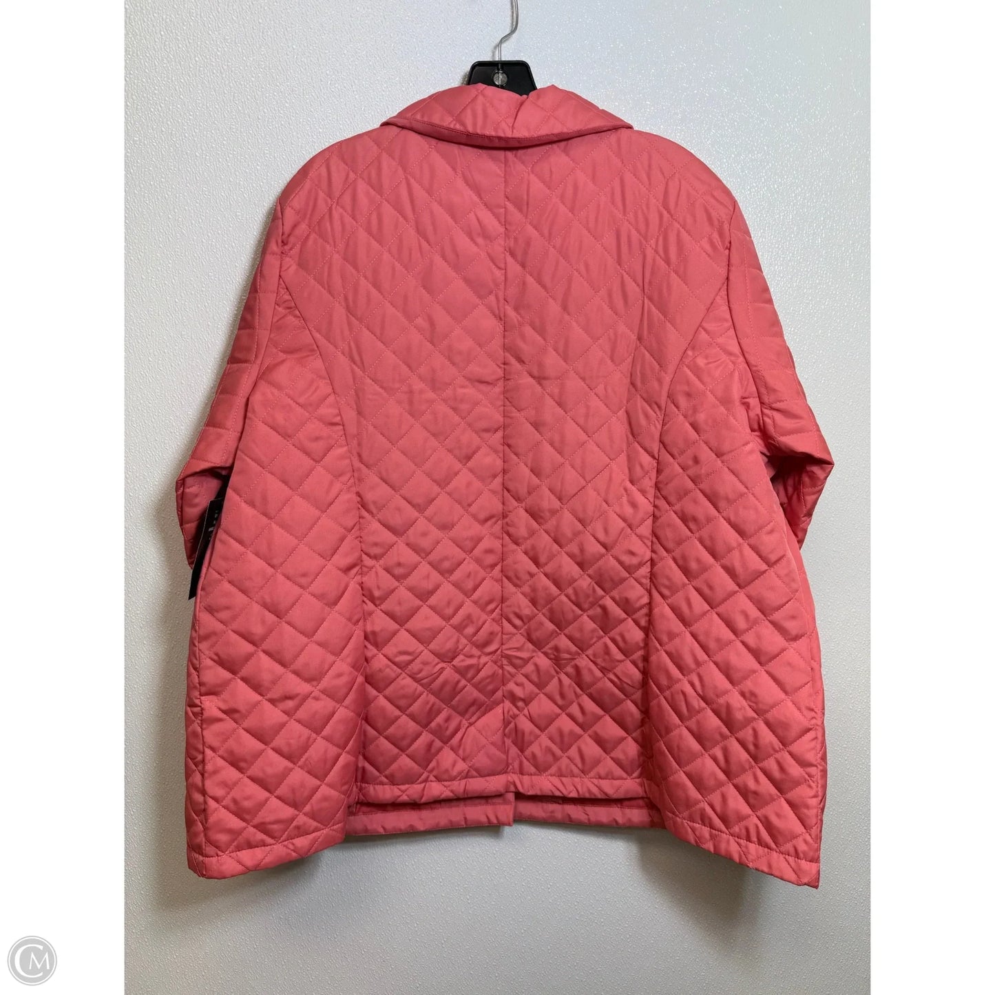 Jacket Puffer & Quilted By Jessica London In Coral, Size: 24