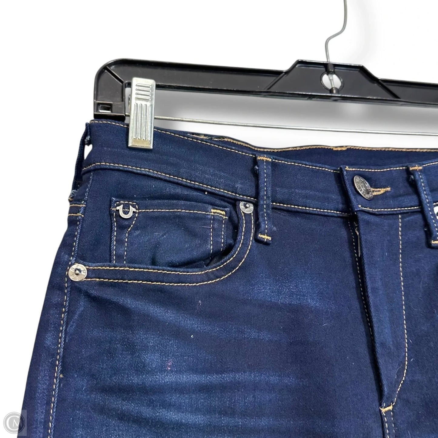 Jeans mid rise Skinny By True Religion In Blue Denim, Size: 6