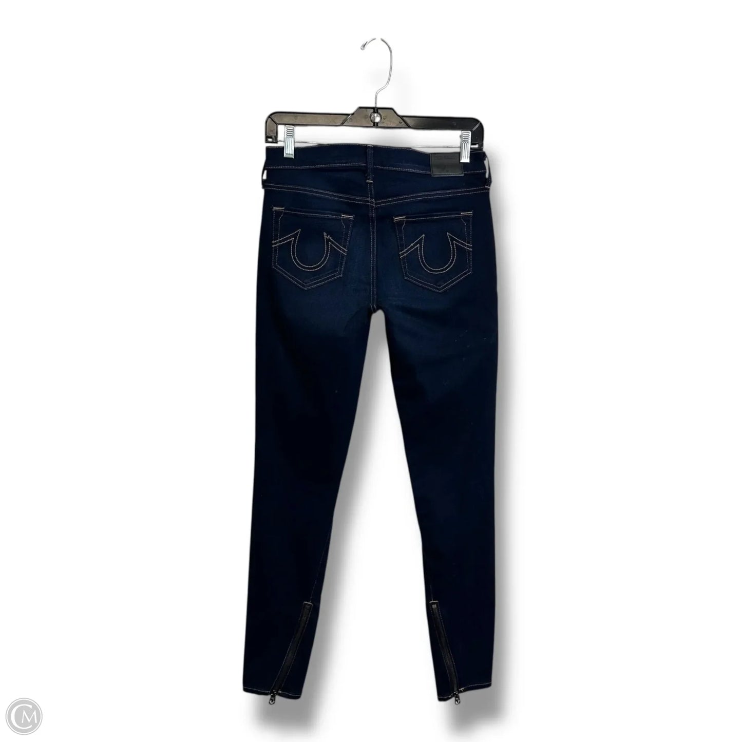 Jeans mid rise Skinny By True Religion In Blue Denim, Size: 6