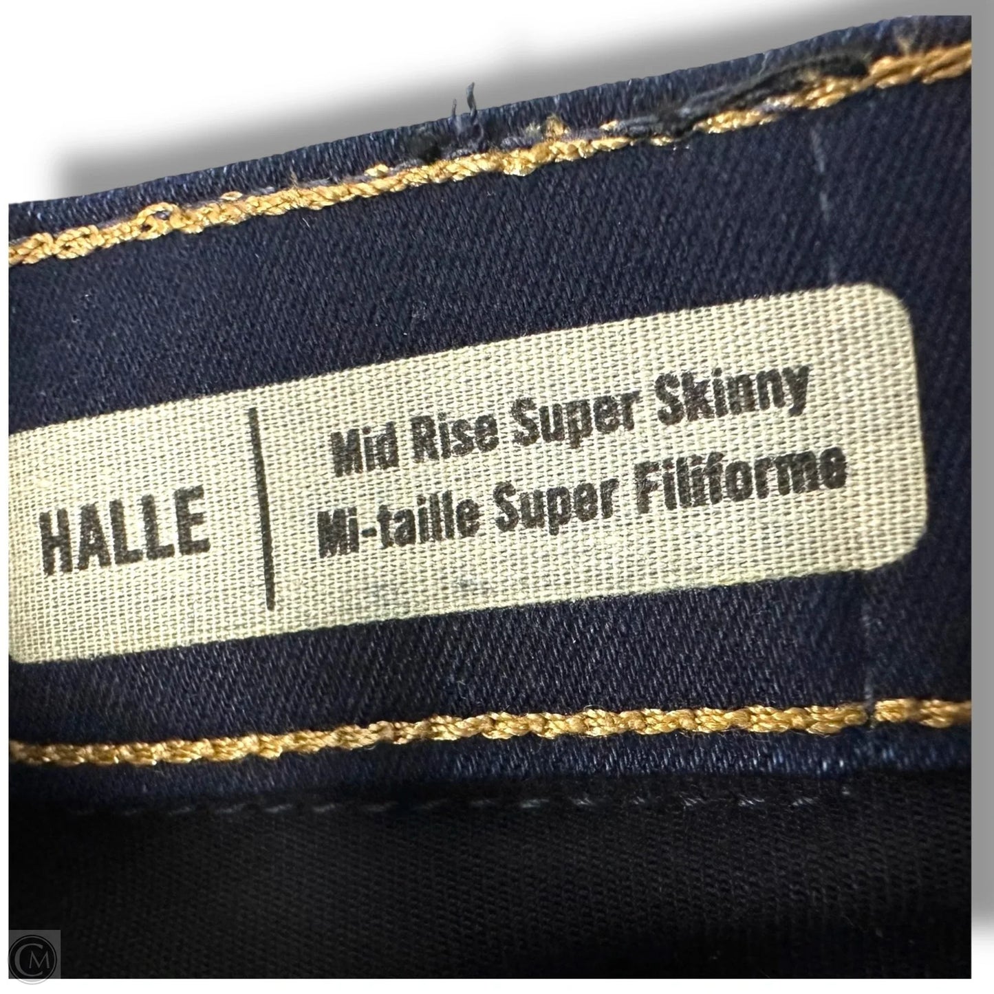 Jeans mid rise Skinny By True Religion In Blue Denim, Size: 6