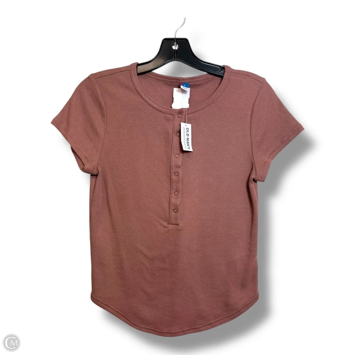 Top Short Sleeve Basic By Old Navy In Brown, Size: S