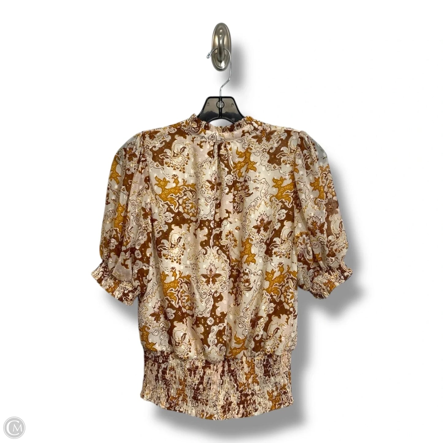 Top Short Sleeve By Rachel Zoe In Brown, Size: S