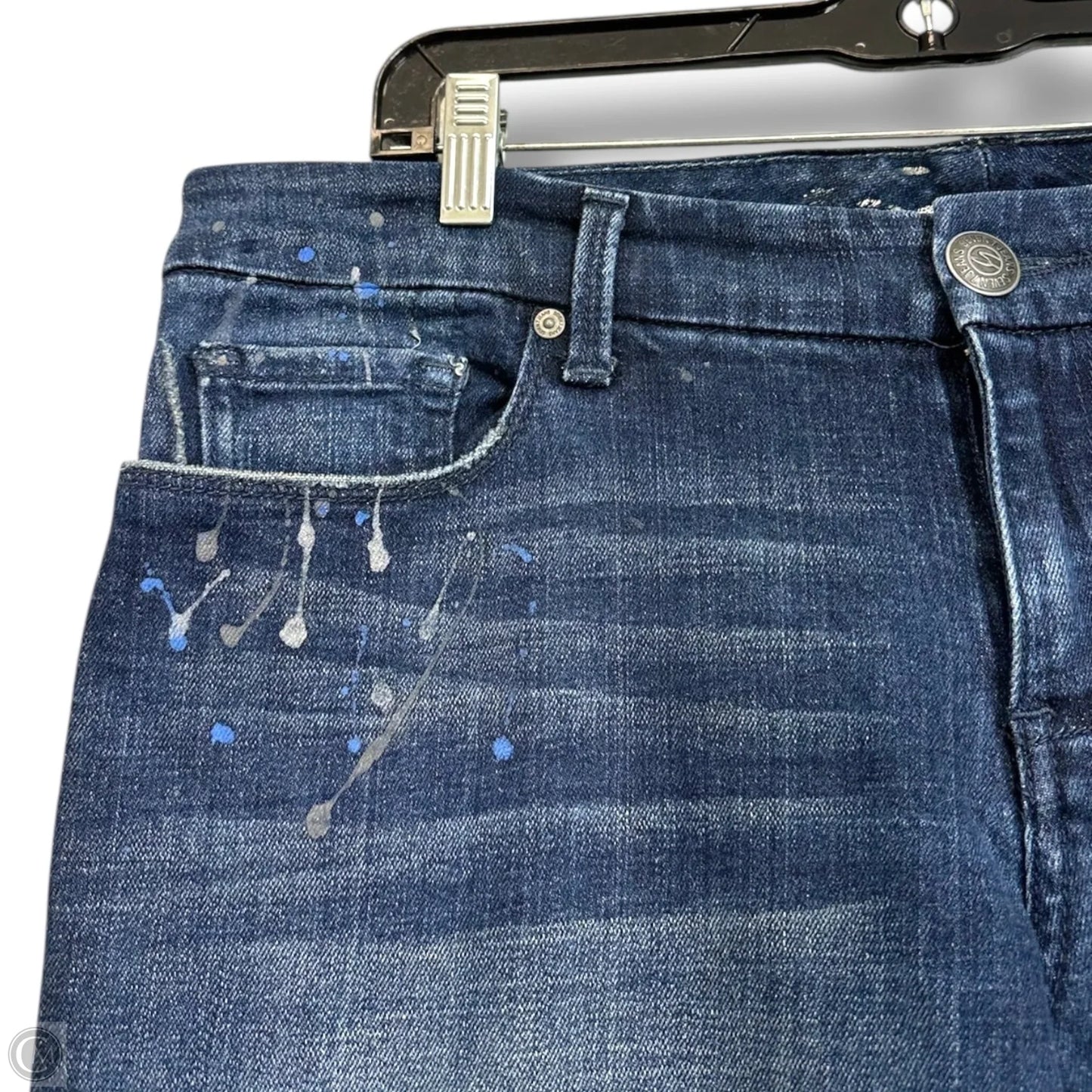 Jeans Skinny By Seven 7 In Blue Denim, Size: 16