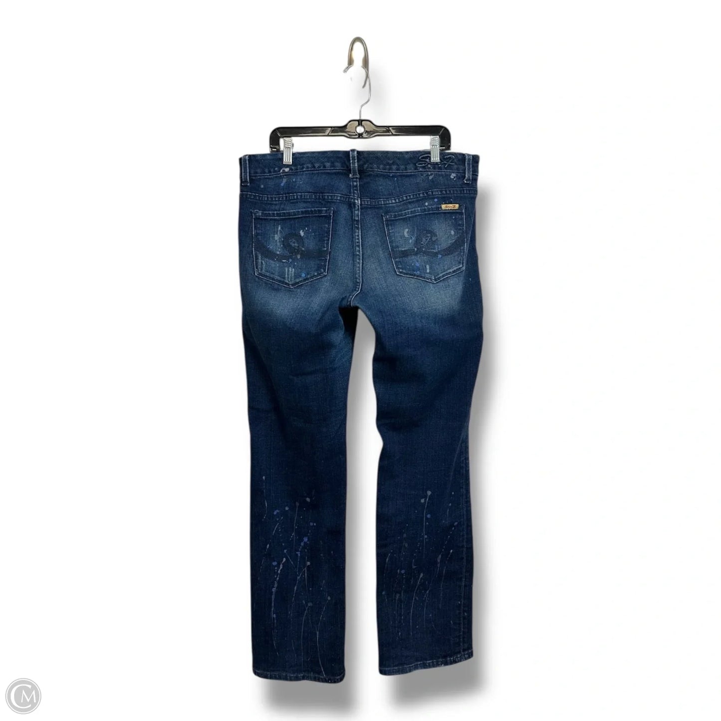 Jeans Skinny By Seven 7 In Blue Denim, Size: 16
