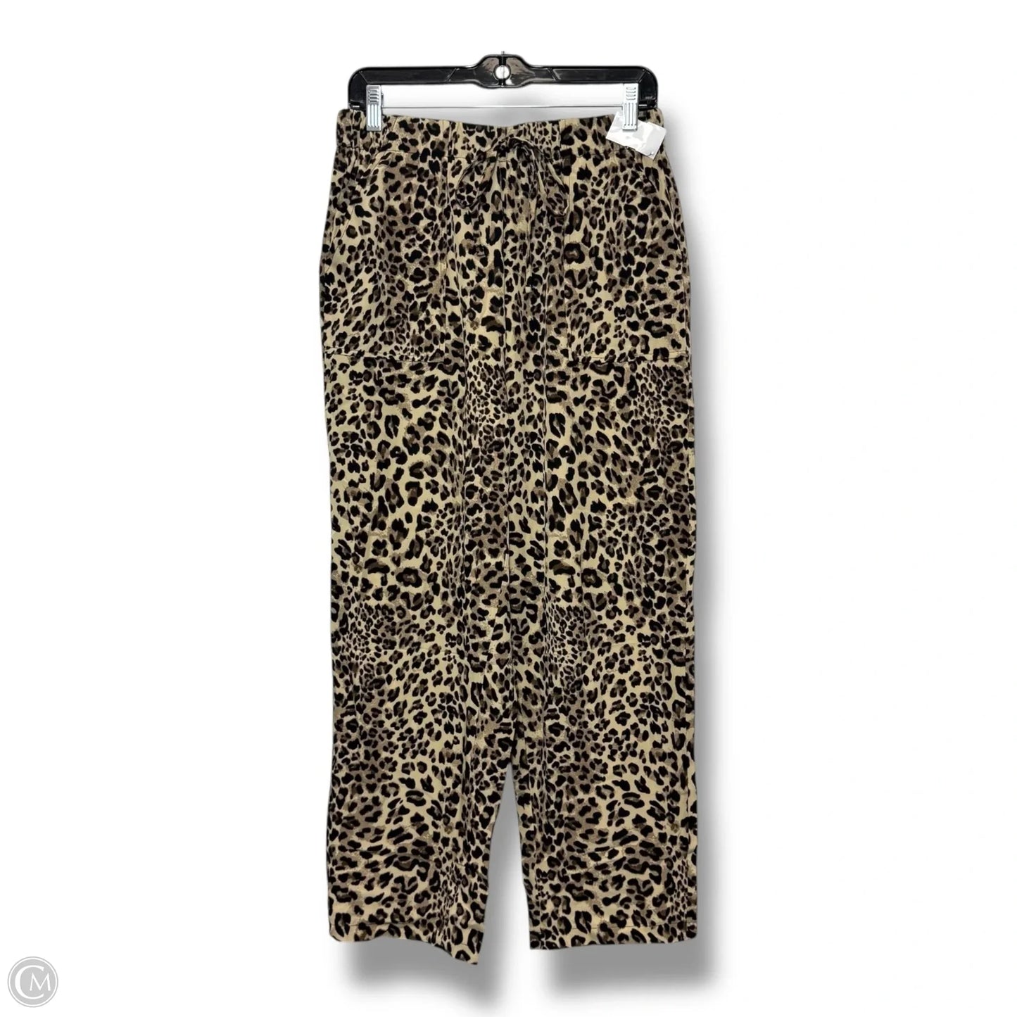 Pants Cropped By Shein In Animal Print, Size: L