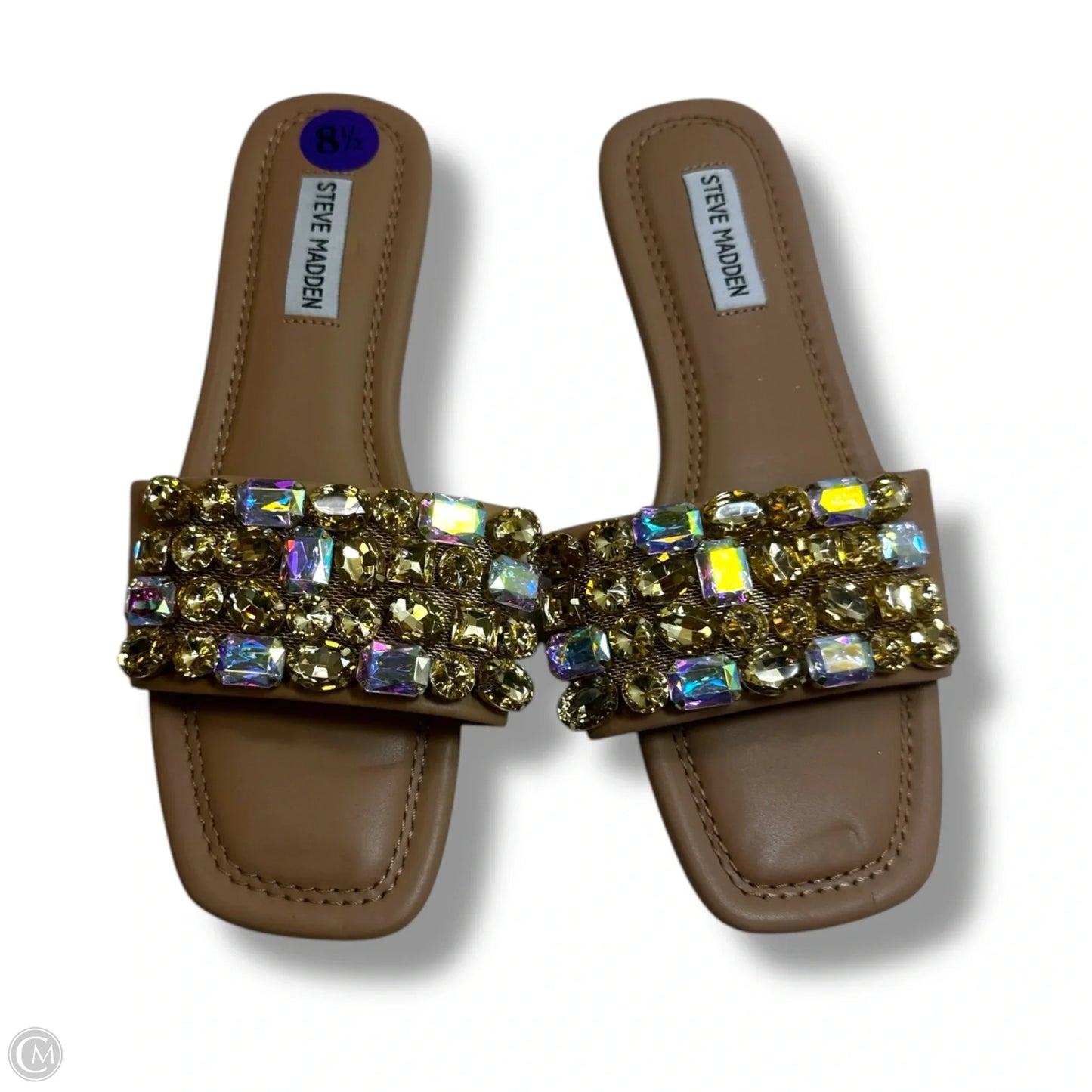 Sandals Flats By Steve Madden In Gold, Size: 8.5