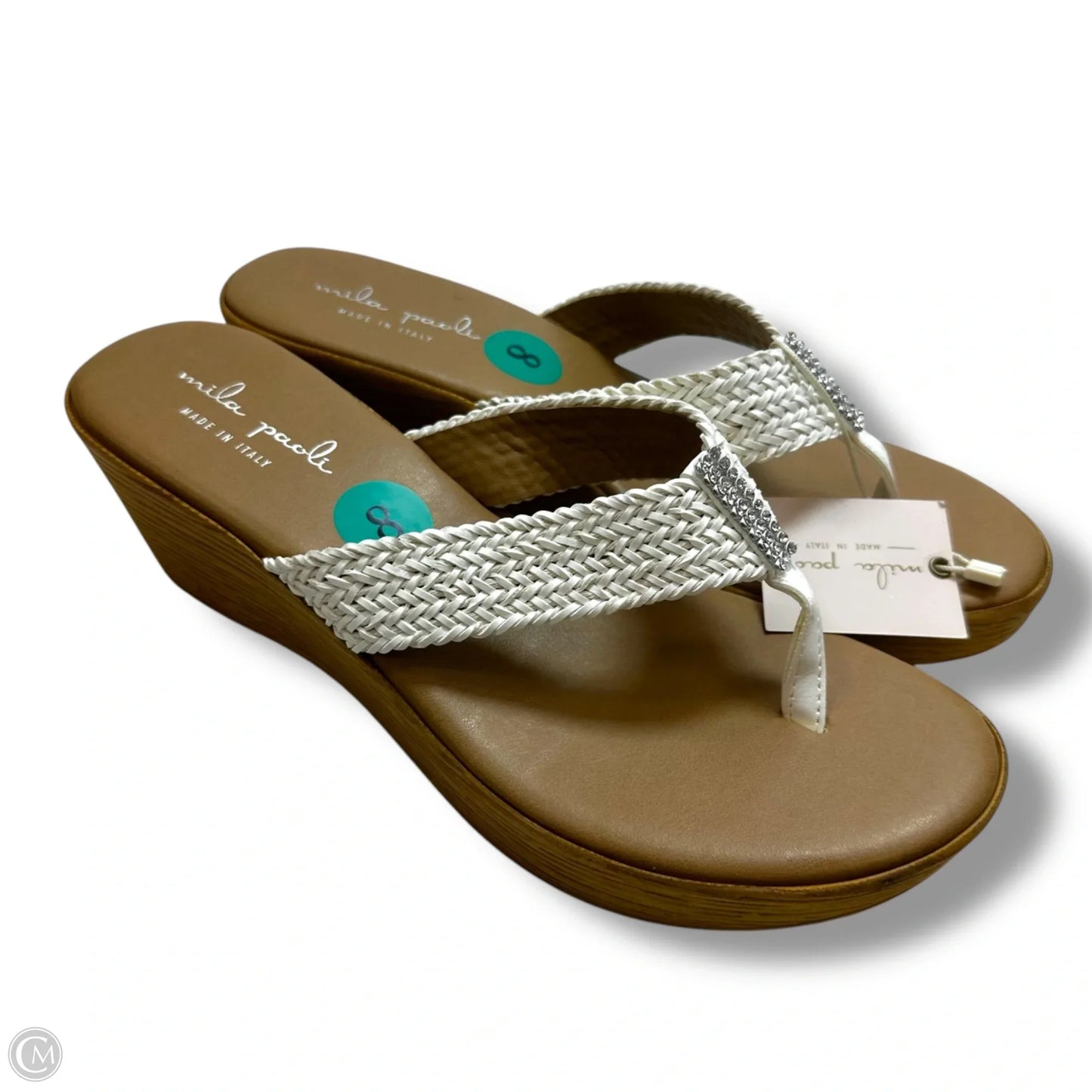 Sandals Flip Flops By Esprit In White, Size: 8