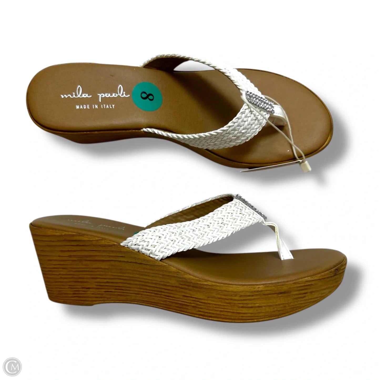Sandals Flip Flops By Esprit In White, Size: 8