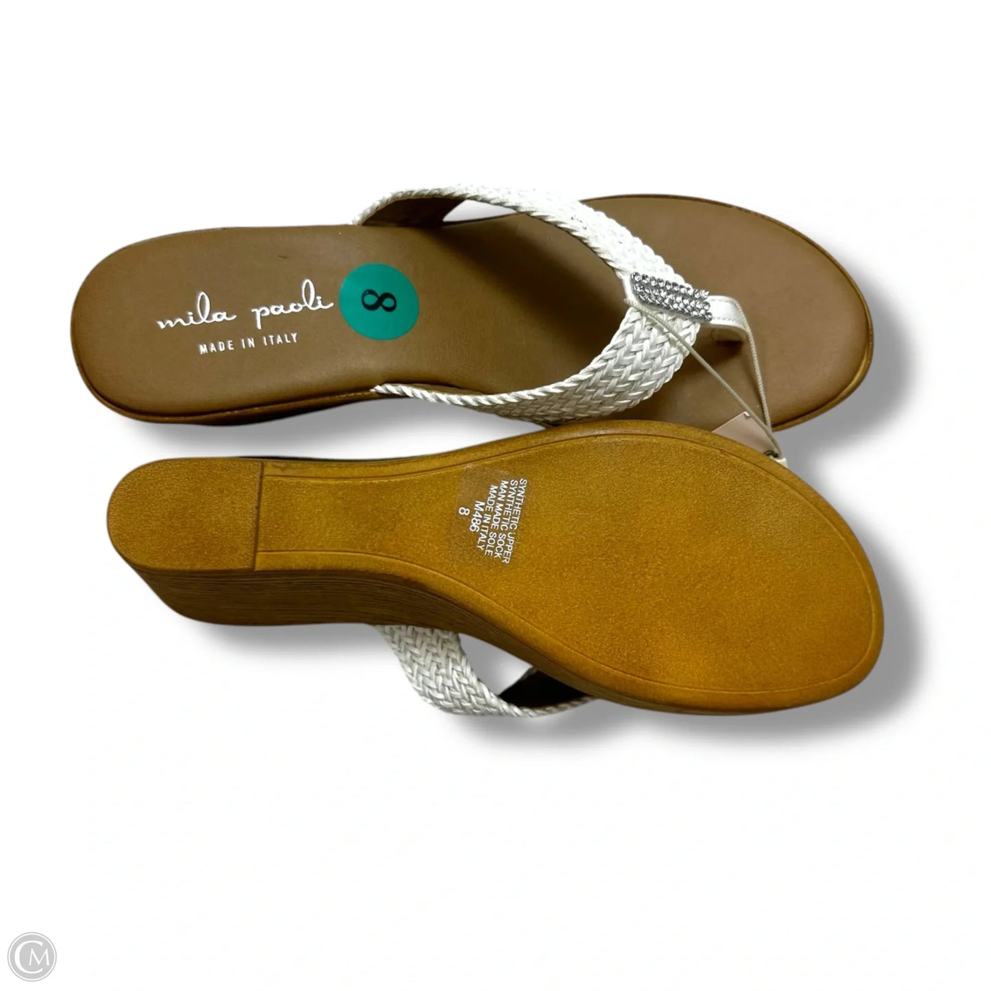 Sandals Flip Flops By Esprit In White, Size: 8