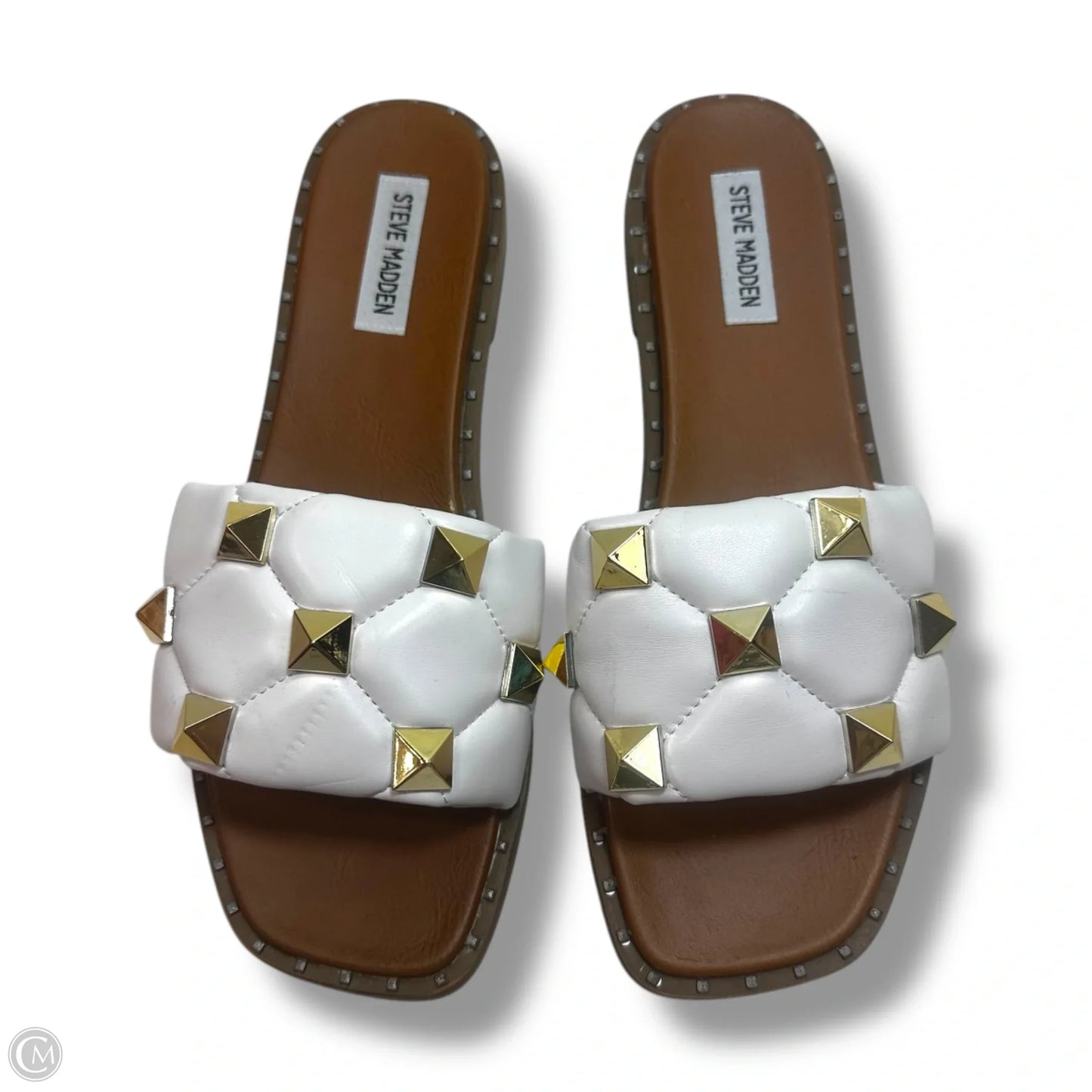 Sandals Flats By Steve Madden In White, Size: 9.5