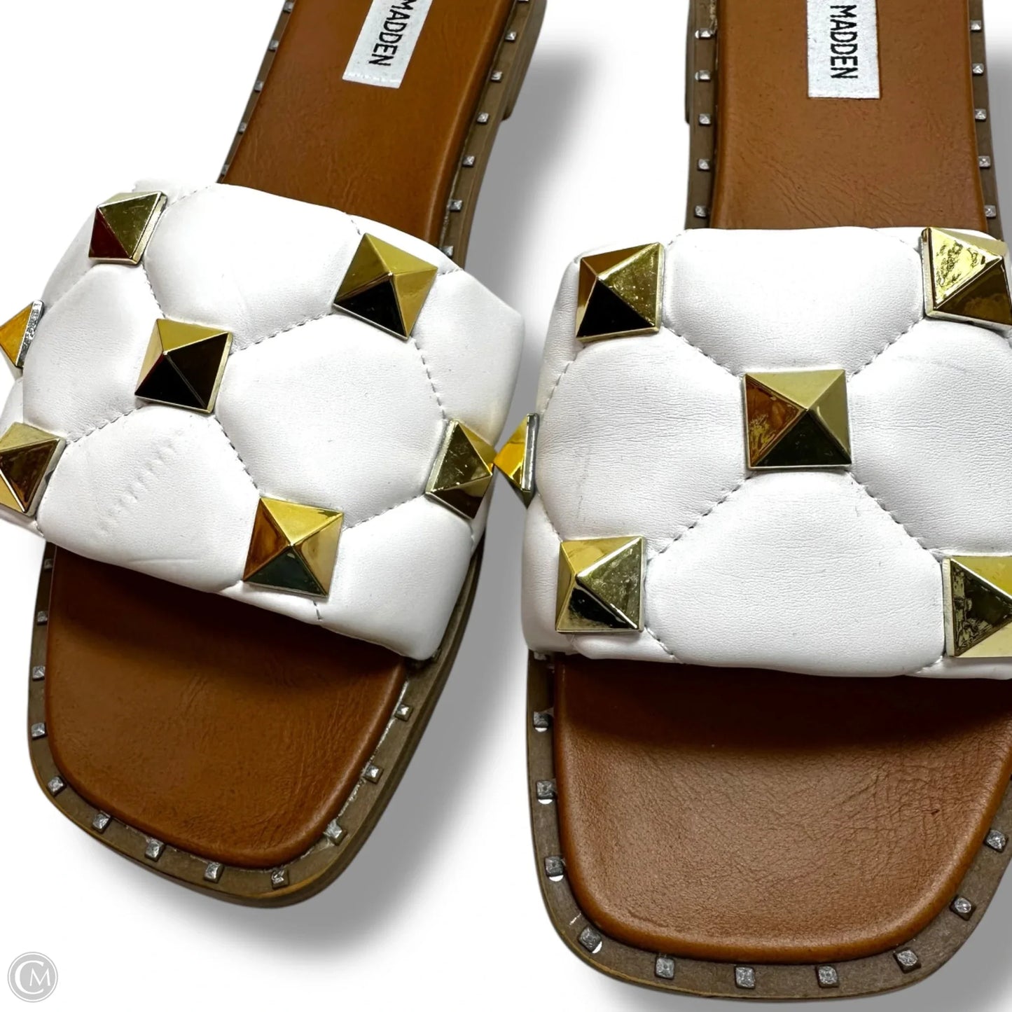 Sandals Flats By Steve Madden In White, Size: 9.5