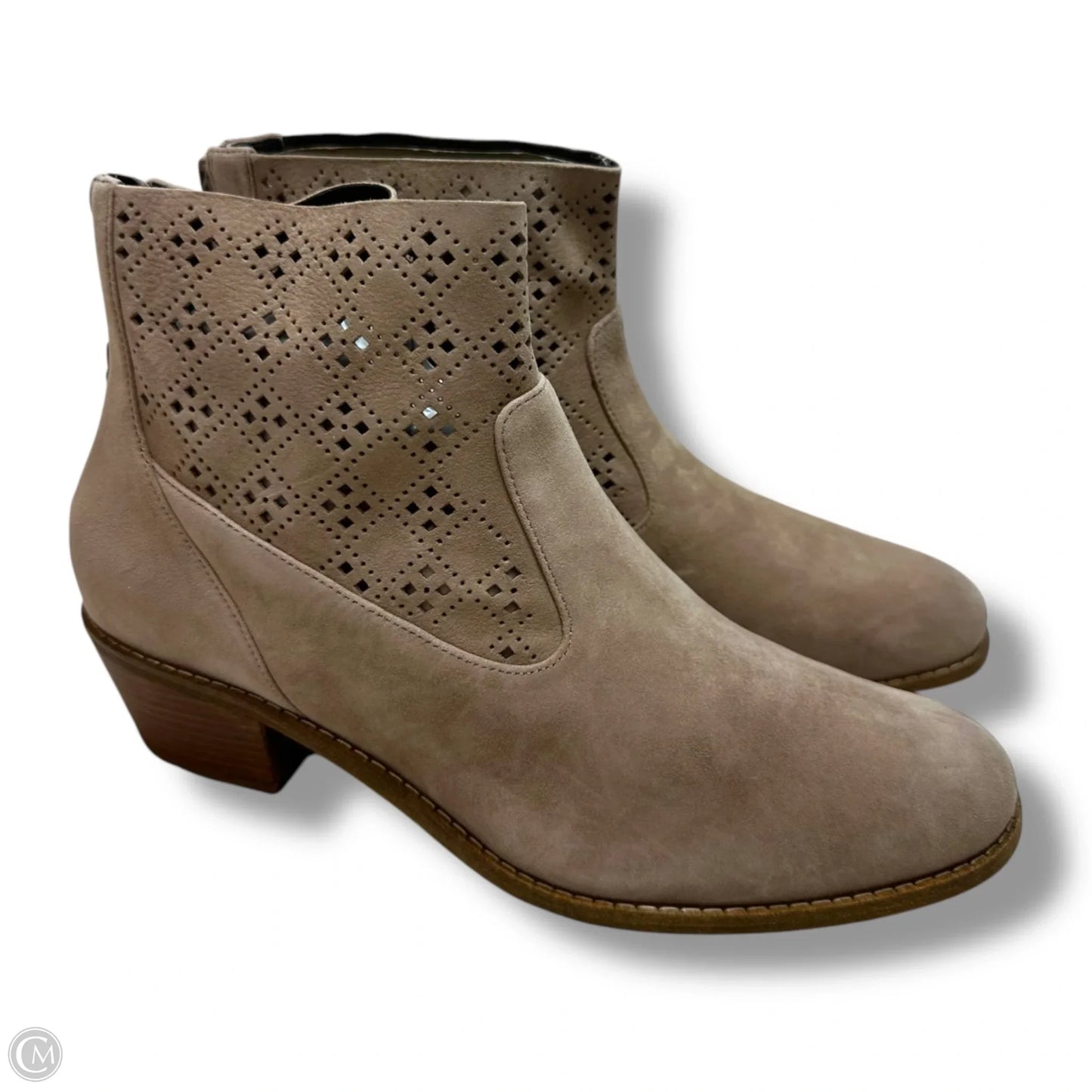 Boots Ankle Flats By Cole-haan In Taupe, Size: 10