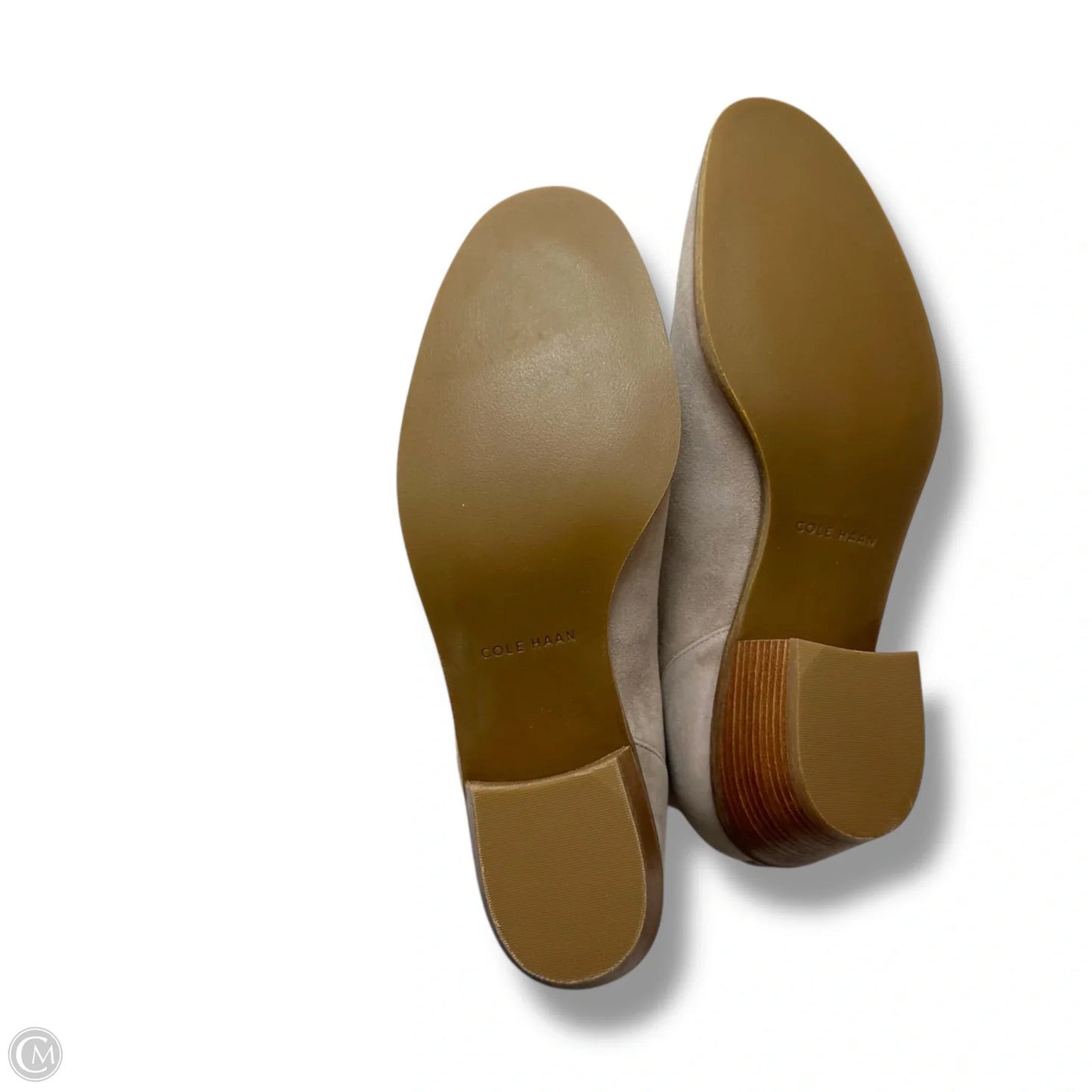 Boots Ankle Flats By Cole-haan In Taupe, Size: 10