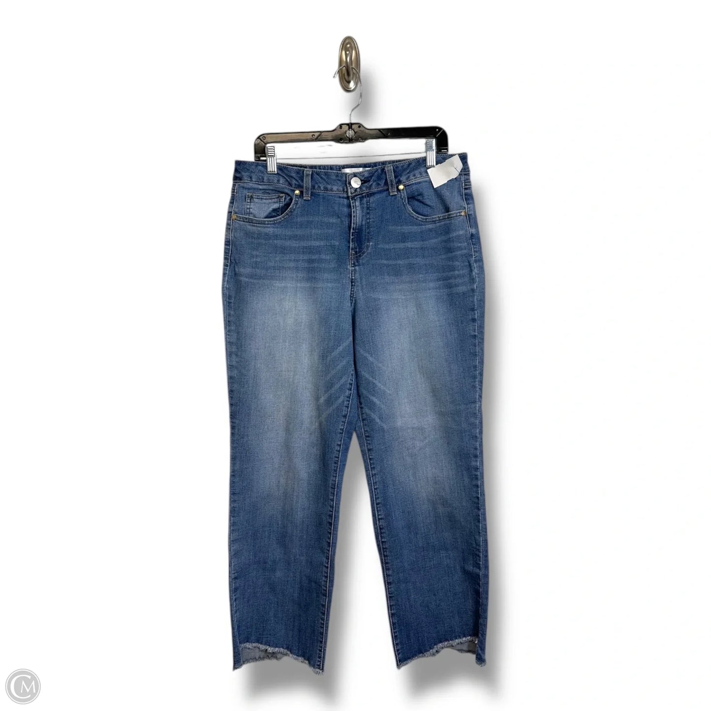 Jeans Cropped By 1822 Denim In Blue Denim, Size: 14