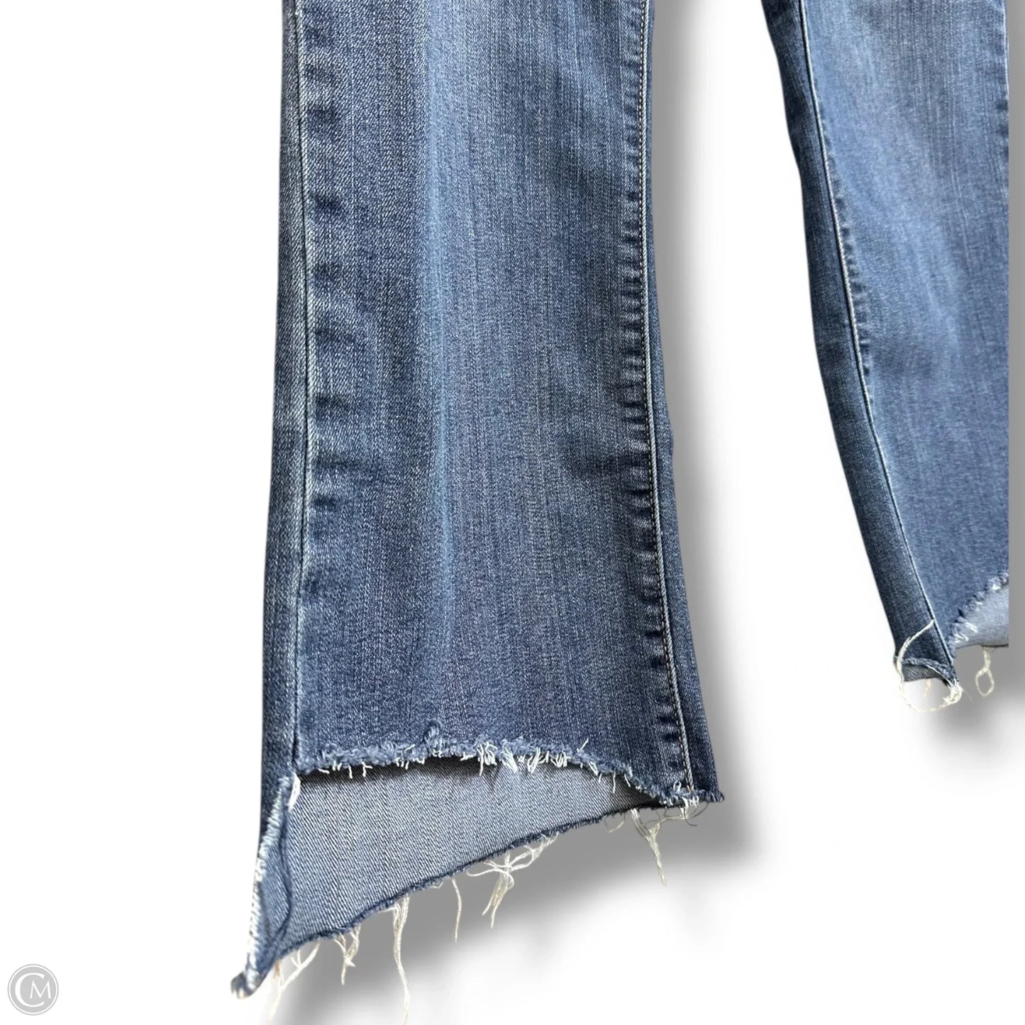 Jeans Cropped By Seven 7 In Blue Denim, Size: 14