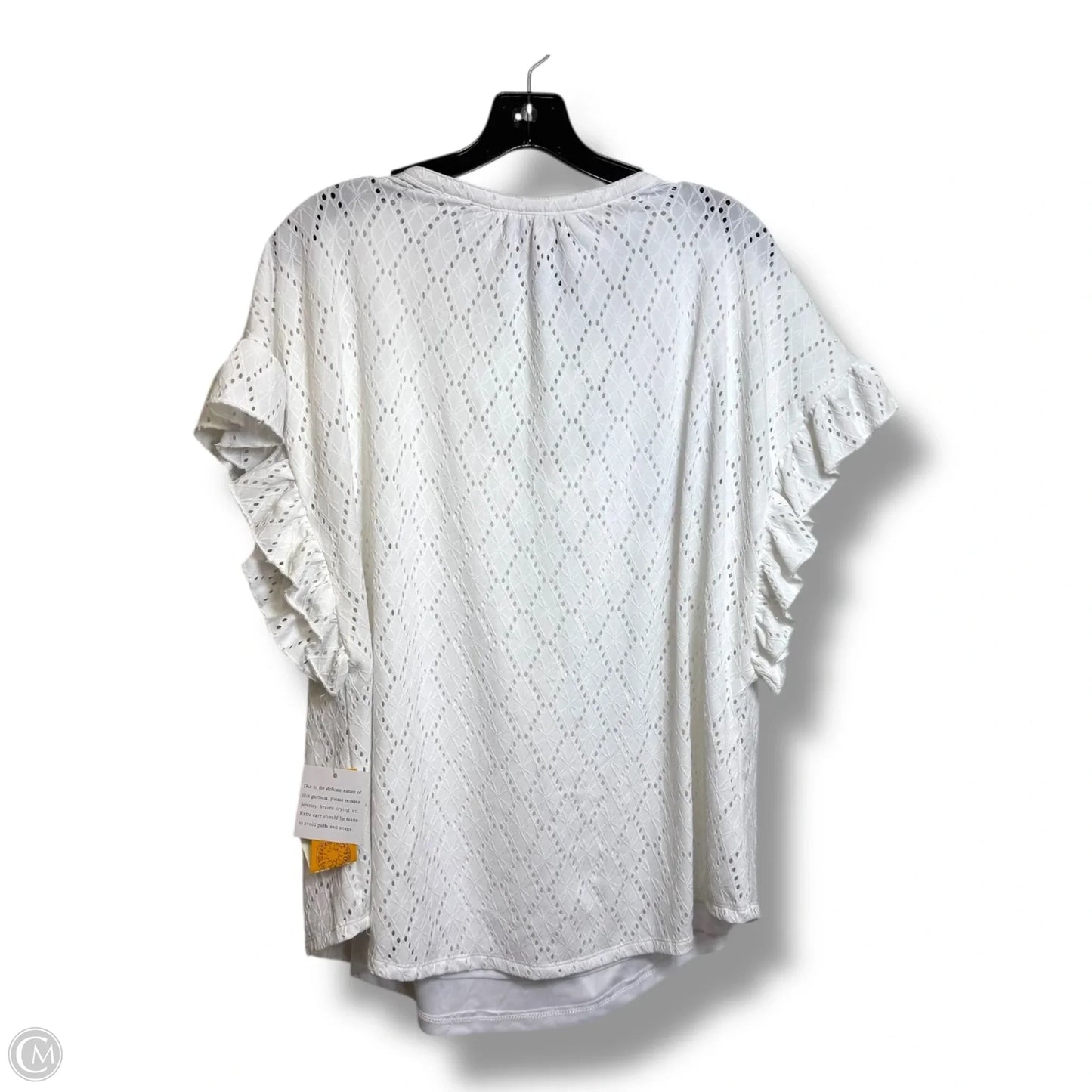 Top Sleeveless By Ruby Rd In White, Size: 1x