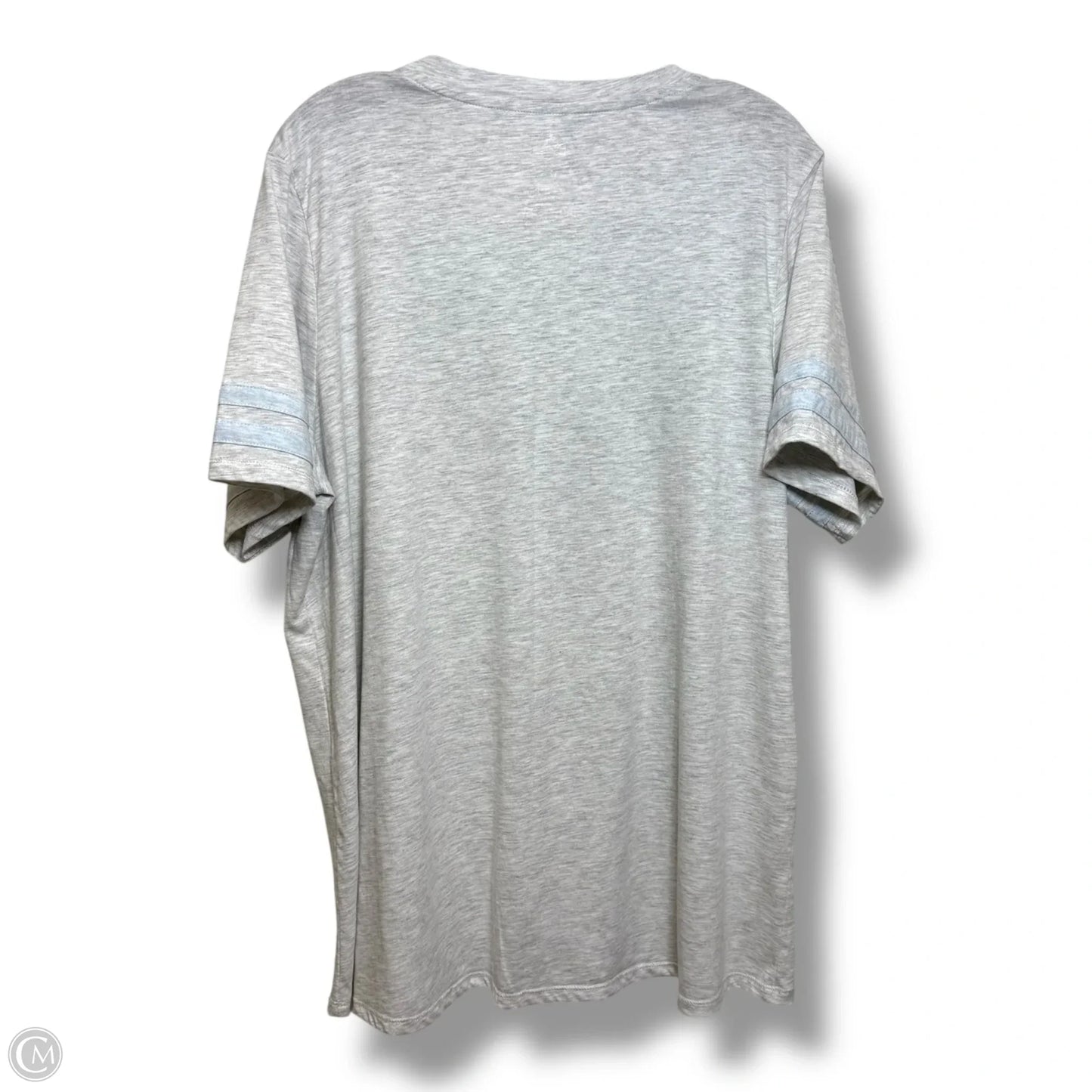 Disney Top Short Sleeve Basic By Clothes Mentor In Grey, Size: 1x