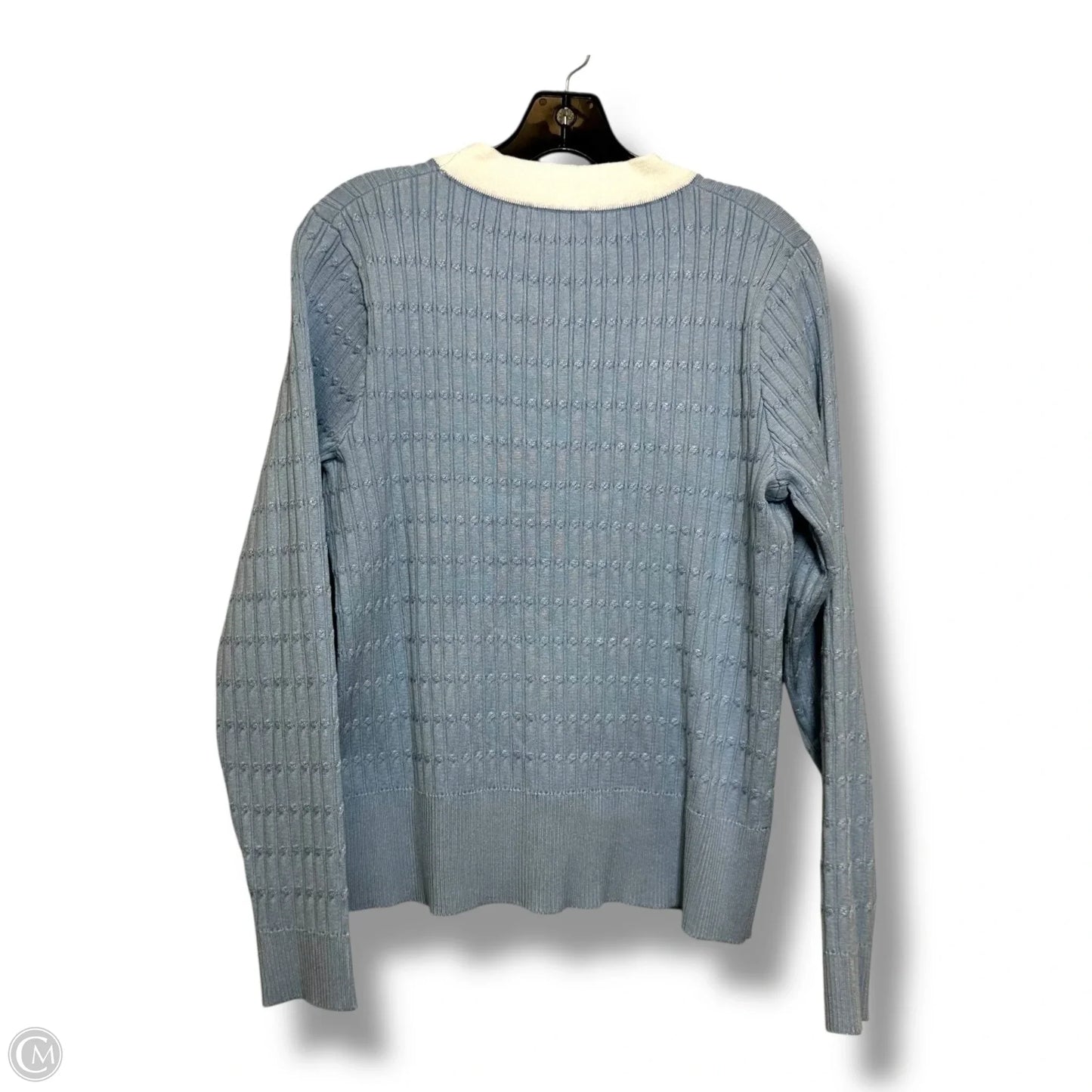 Cardigan By Adrianna Papell In Blue, Size: L