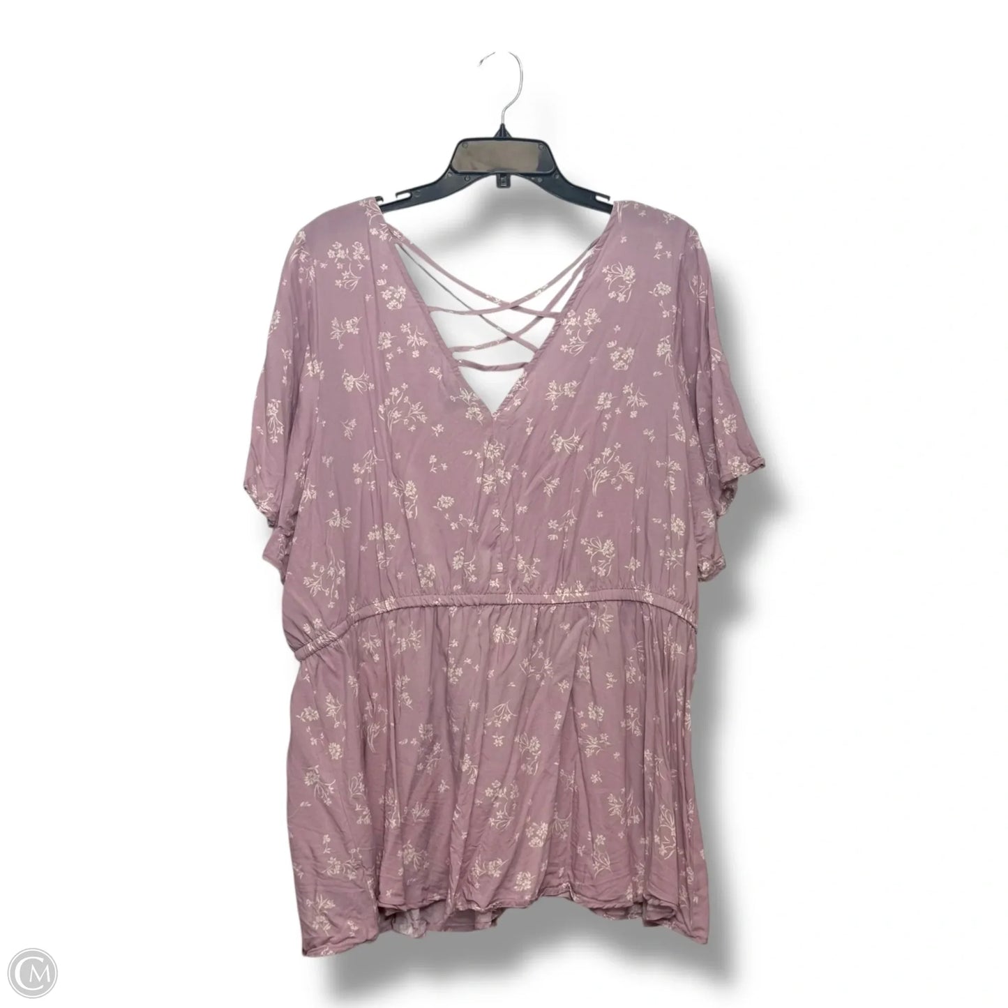 Top Short Sleeve By Torrid In Floral Print, Size: 3x