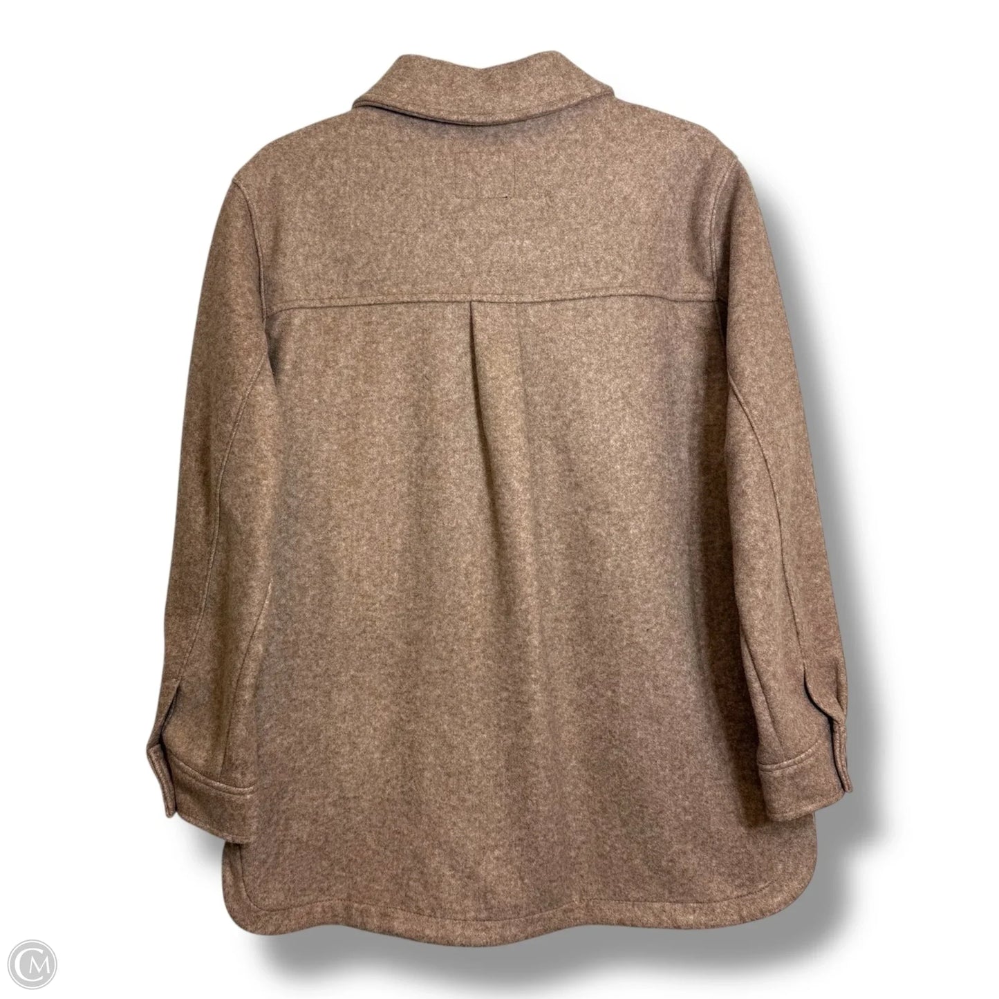 Jacket Shirt By Old Navy In Brown, Size: S