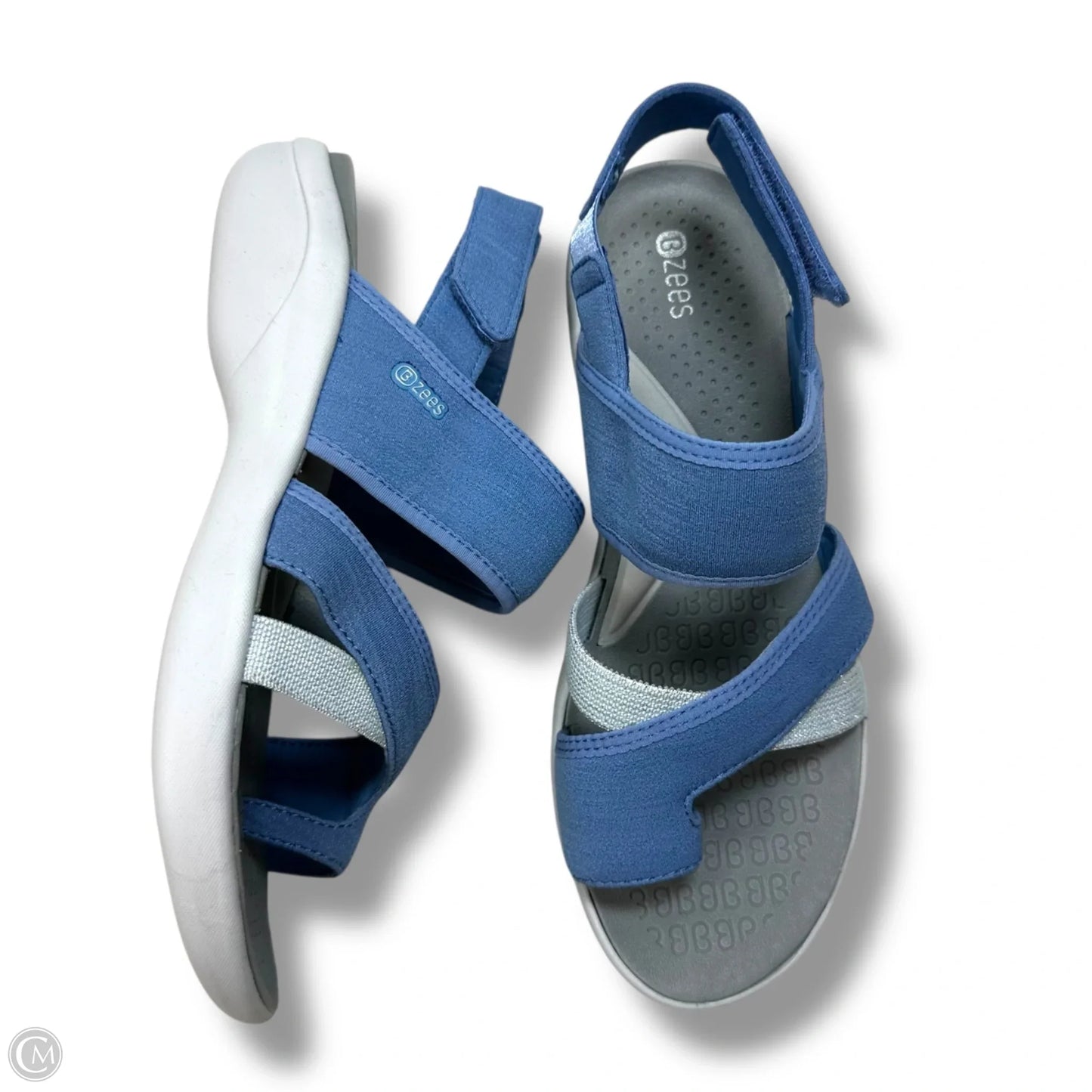 Sandals Flats By Bzees In Blue, Size: 9