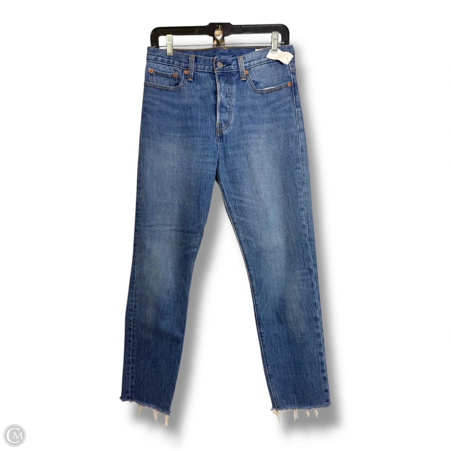Jeans Straight By Levis In Blue Denim, Size: 6