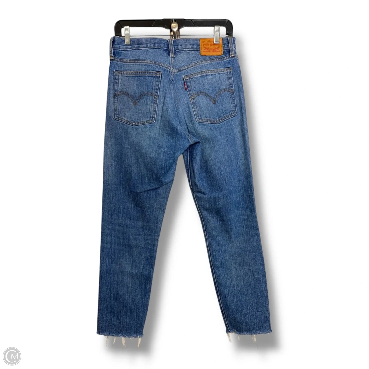 Jeans Straight By Levis In Blue Denim, Size: 6