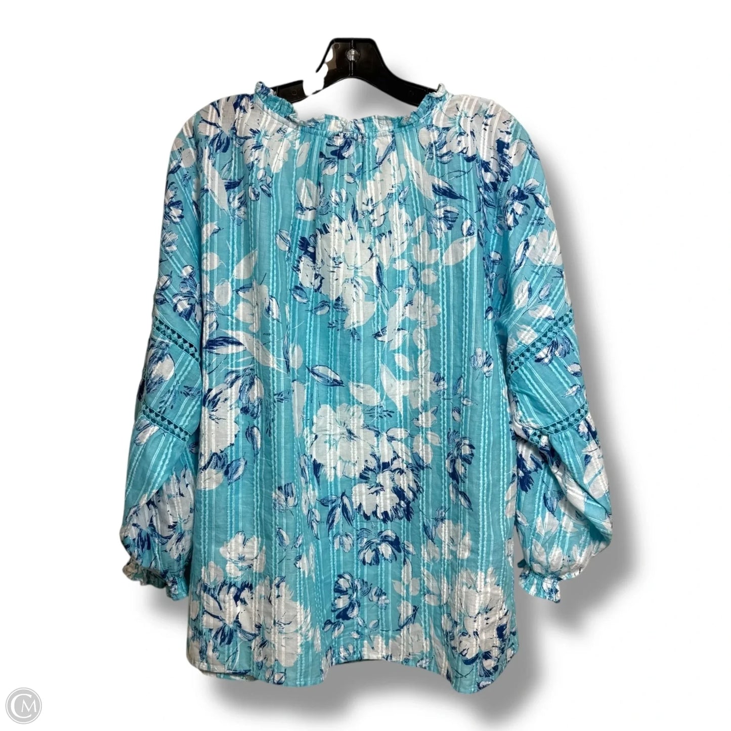 Top Long Sleeve By Style And Company In Blue, Size: Xl
