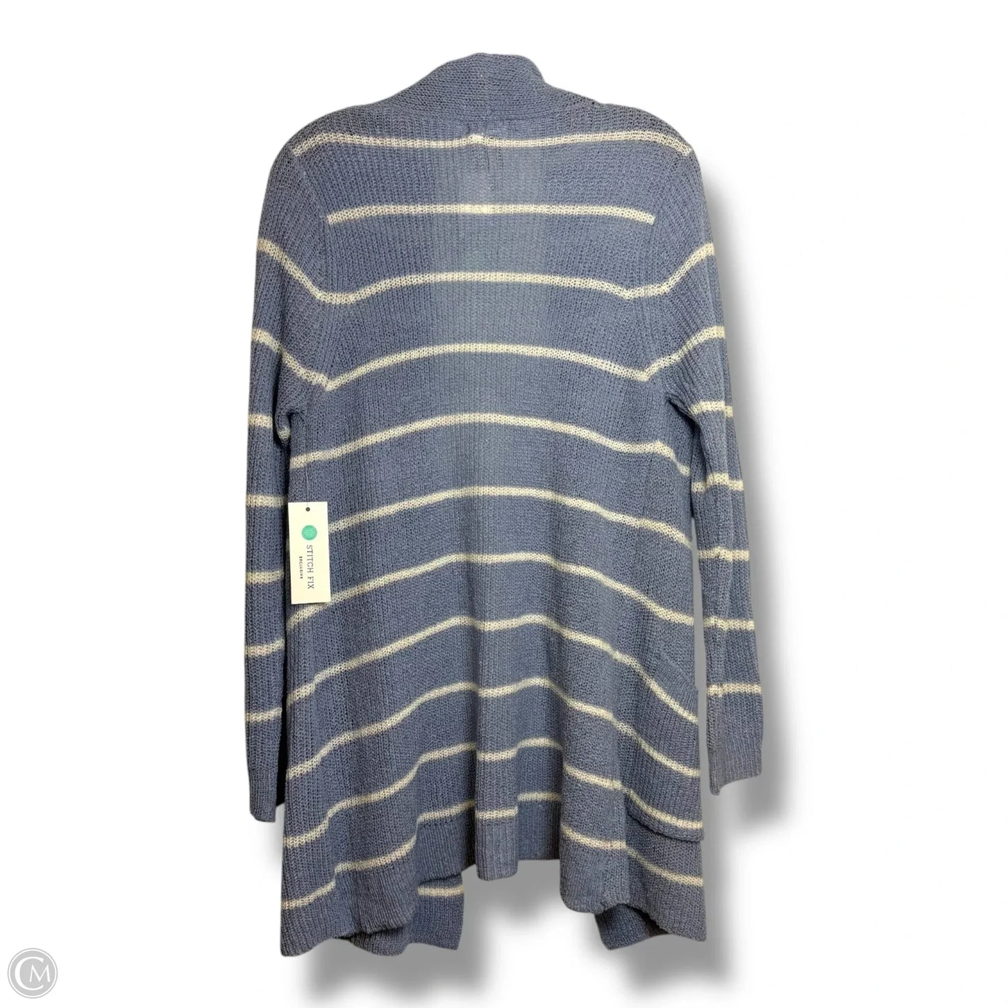 Cardigan By Pink Clover In Striped Pattern, Size: M